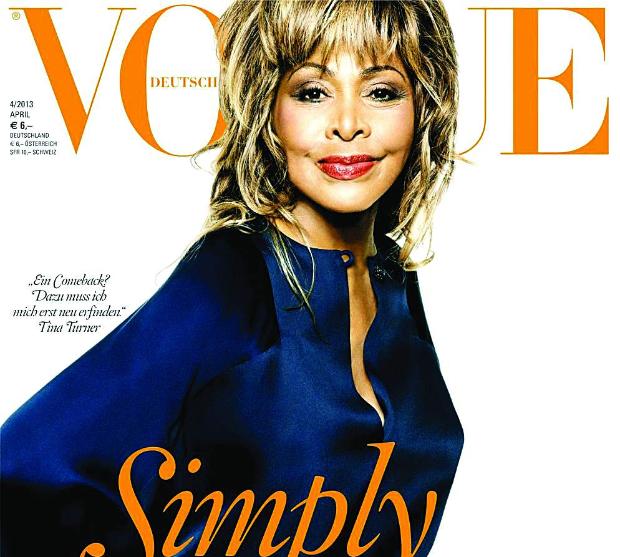 Тина Търнър корица на ”Vogue” нa 73