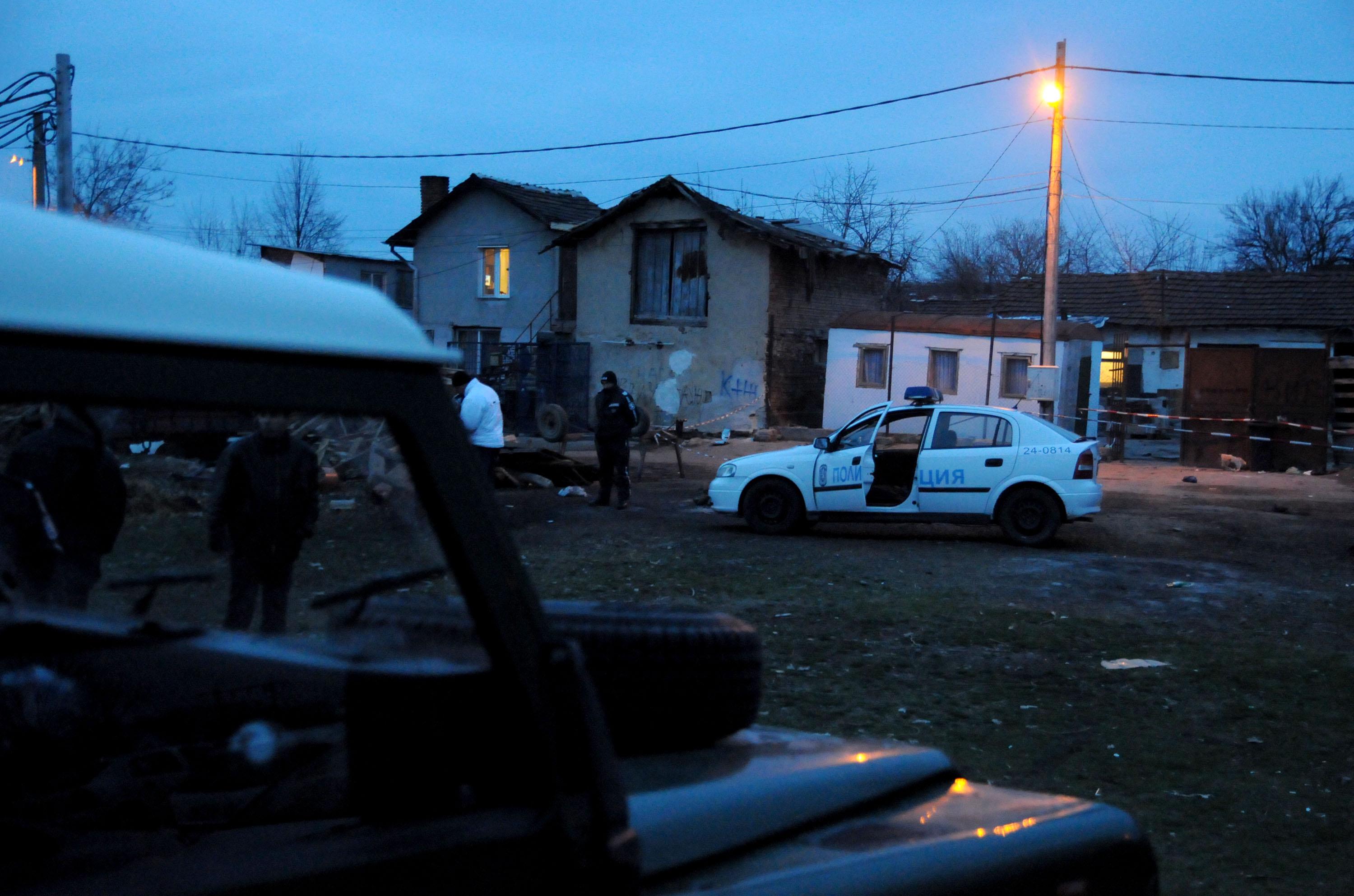 Мястото на убийството в квартал ”Димитър Миленков”