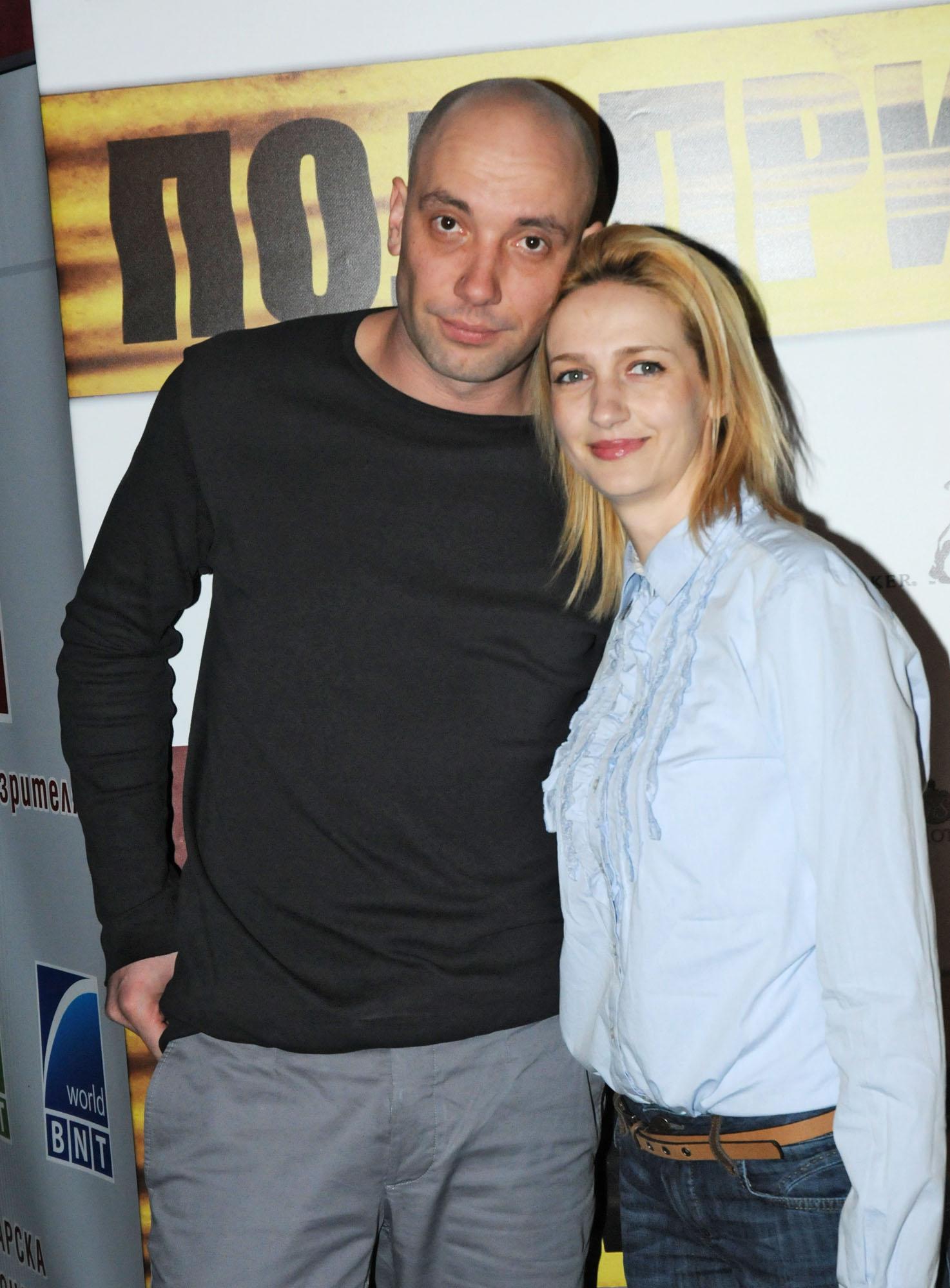 Захари Бахаров с приятелката си Диди Алексиева
