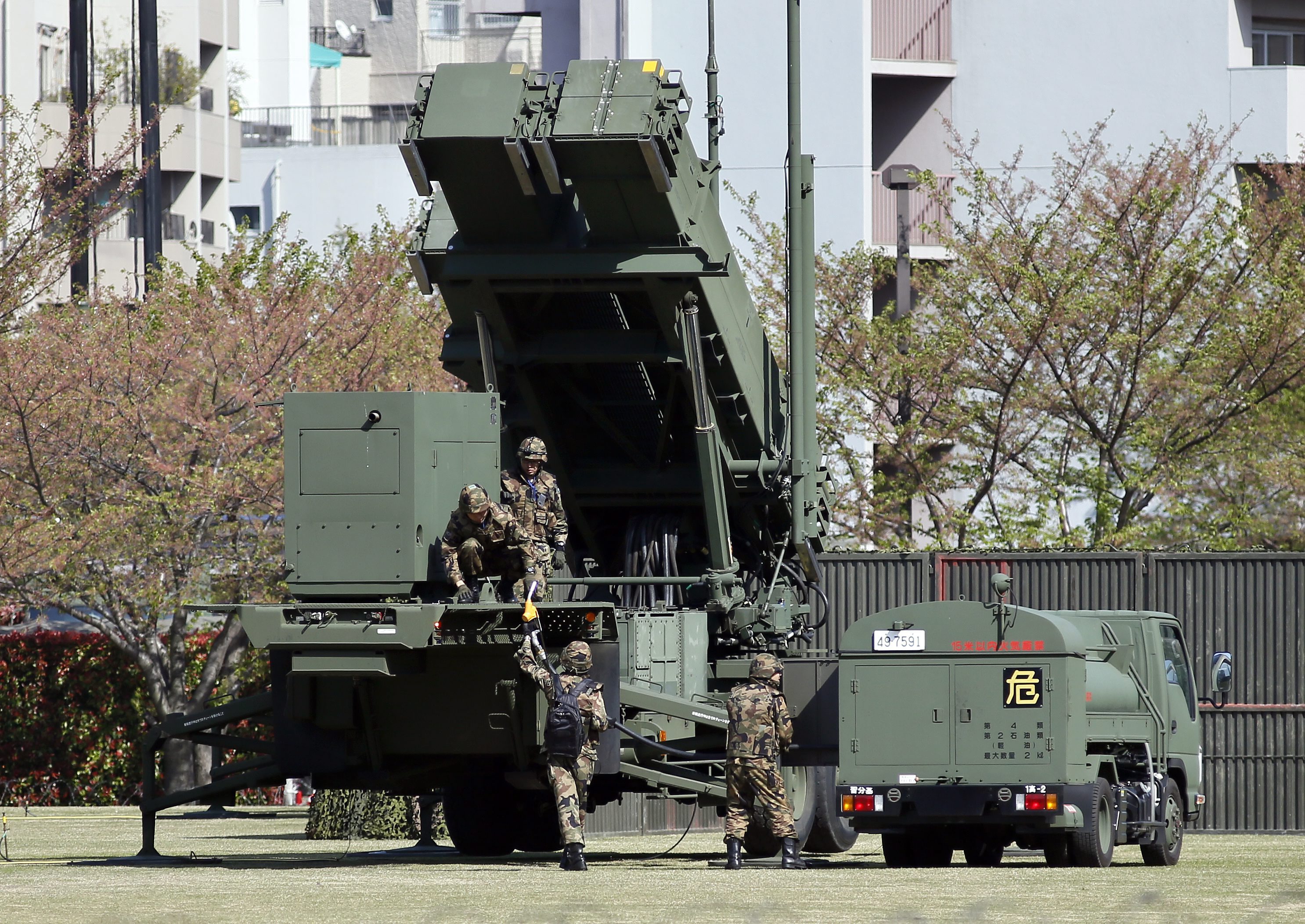 Япония разположи ракети ”Пейтриът” в центъра на Токио