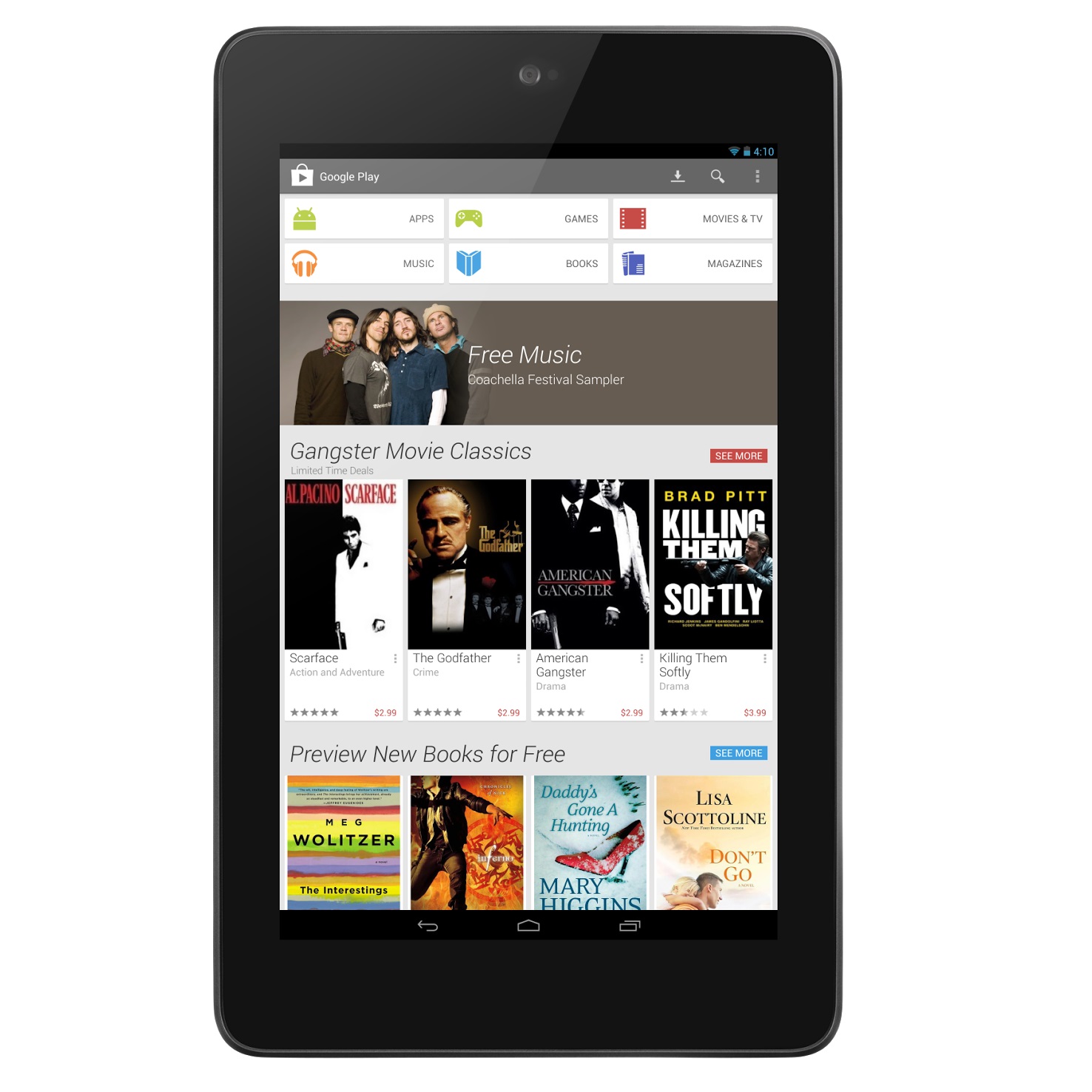 Google обнови онлайн магазина на Android