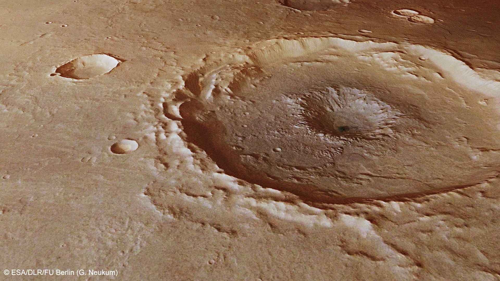 Двата кратера са широки по около 50 км в диаметър