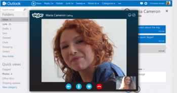 Microsoft интегрира Outlook и Skype