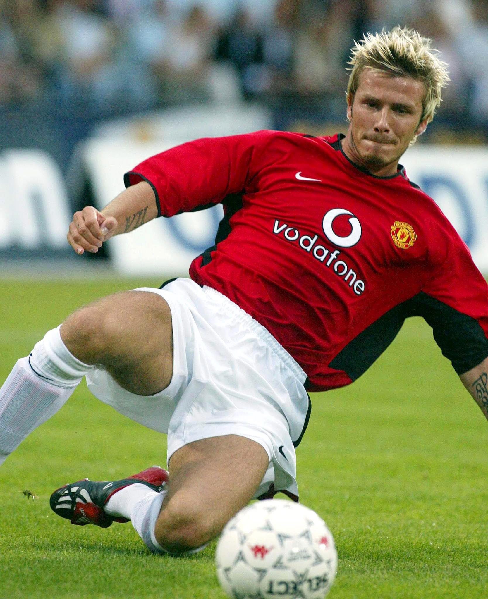 Бекъм игра за ”Юнайтед” в периода 1993-2003 година