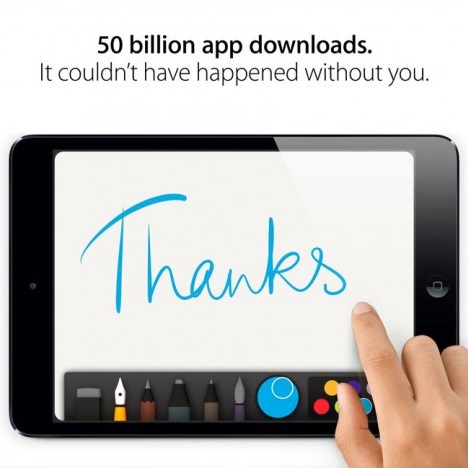 Apple се похвали с 50 млрд. свалени приложения