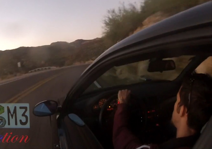 Млад шофьор потрошава BMW M3 (видео)