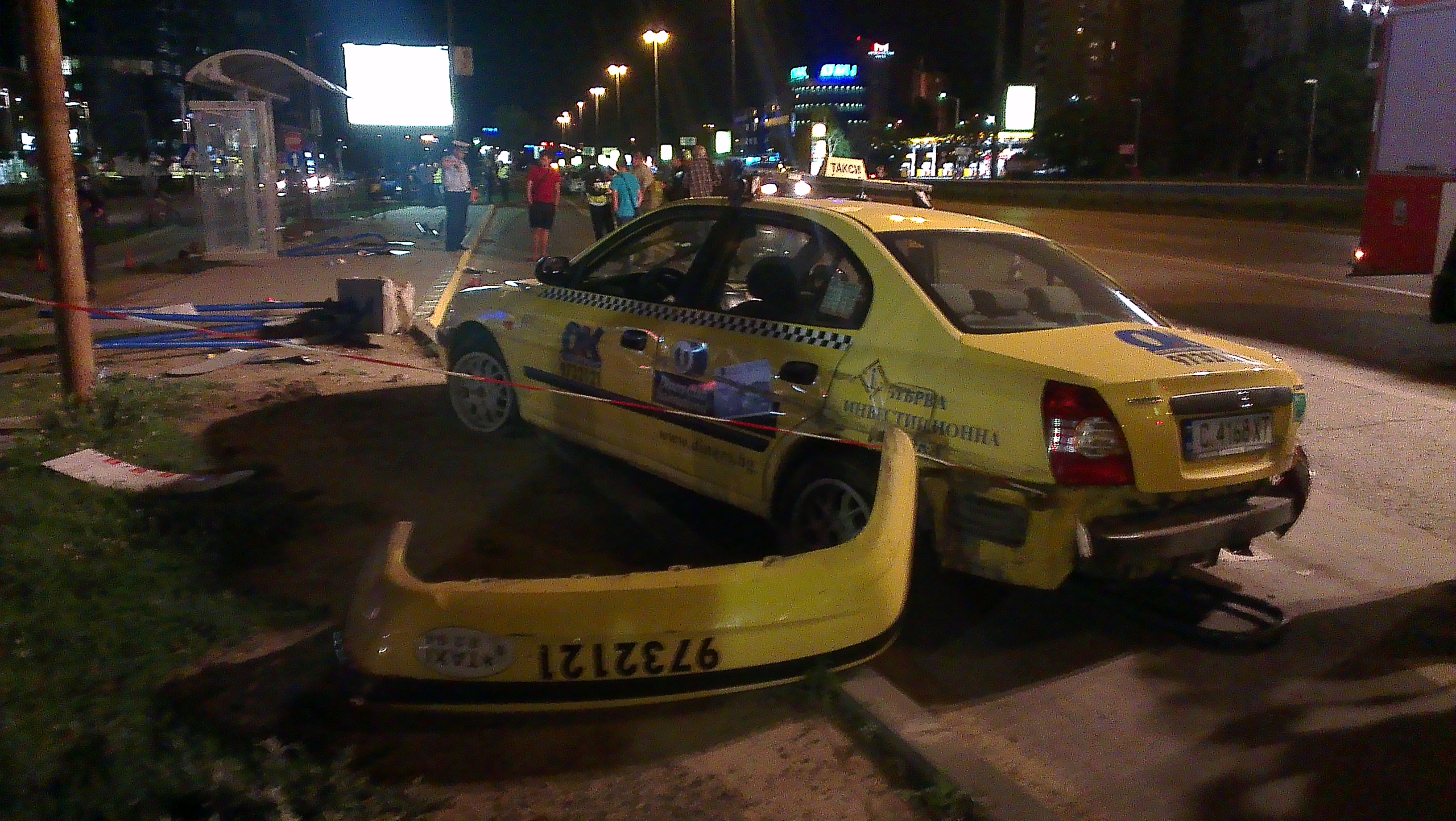 Шофьорът на таксито е задържан в столичната полиция