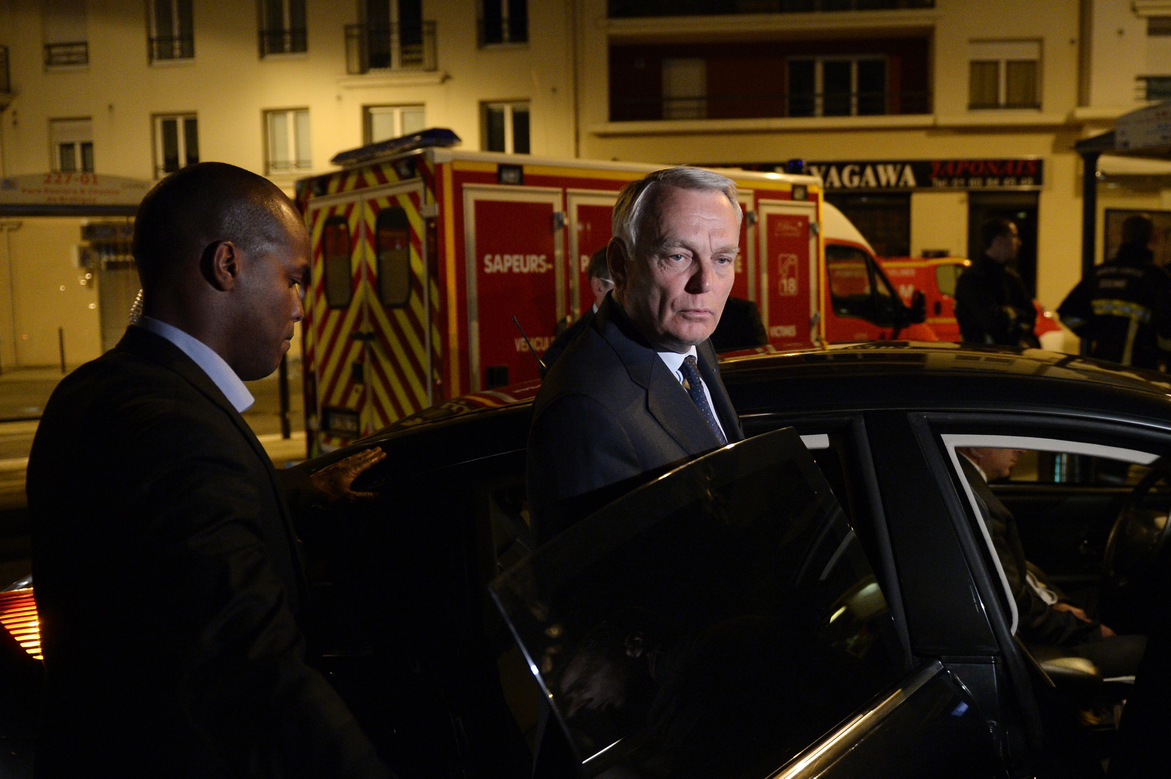 Министър-председателят на Франция Жан-Марк Еро бе на мястото на инцидента