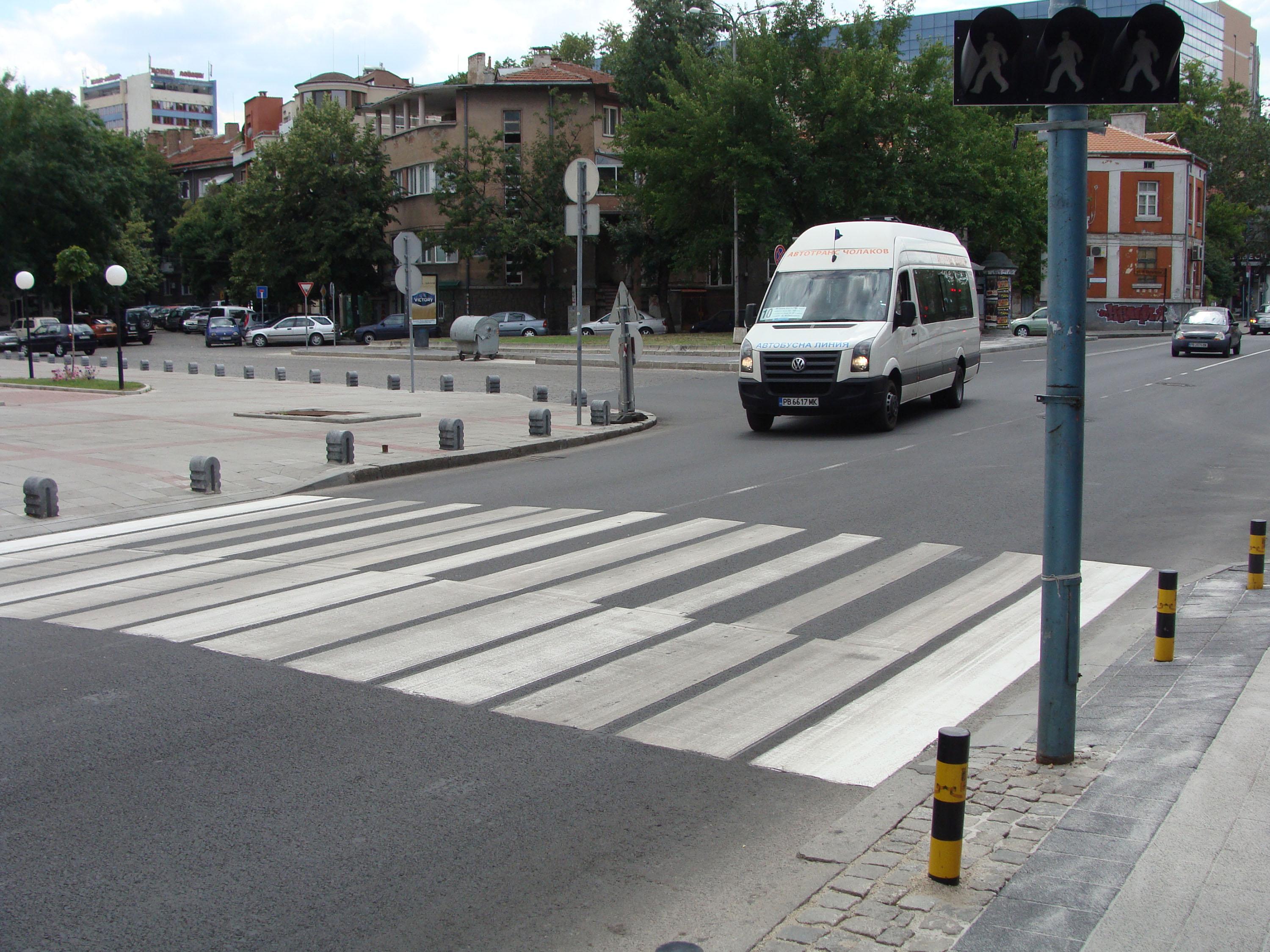 Пешеходните пътеки се намират в различни райони на града