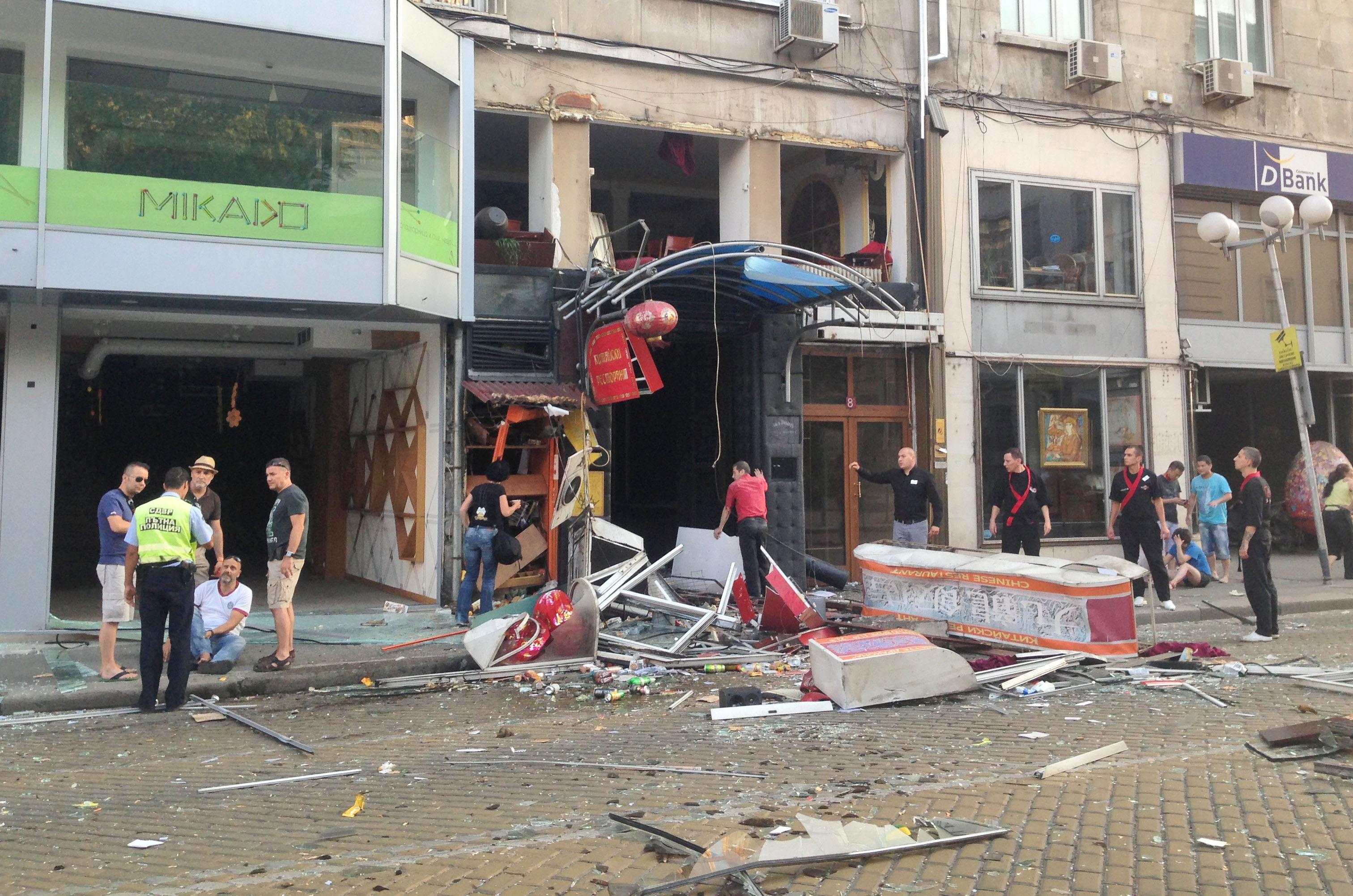 Взрив на газова бутилка в китайски ресторант в центъра на София
