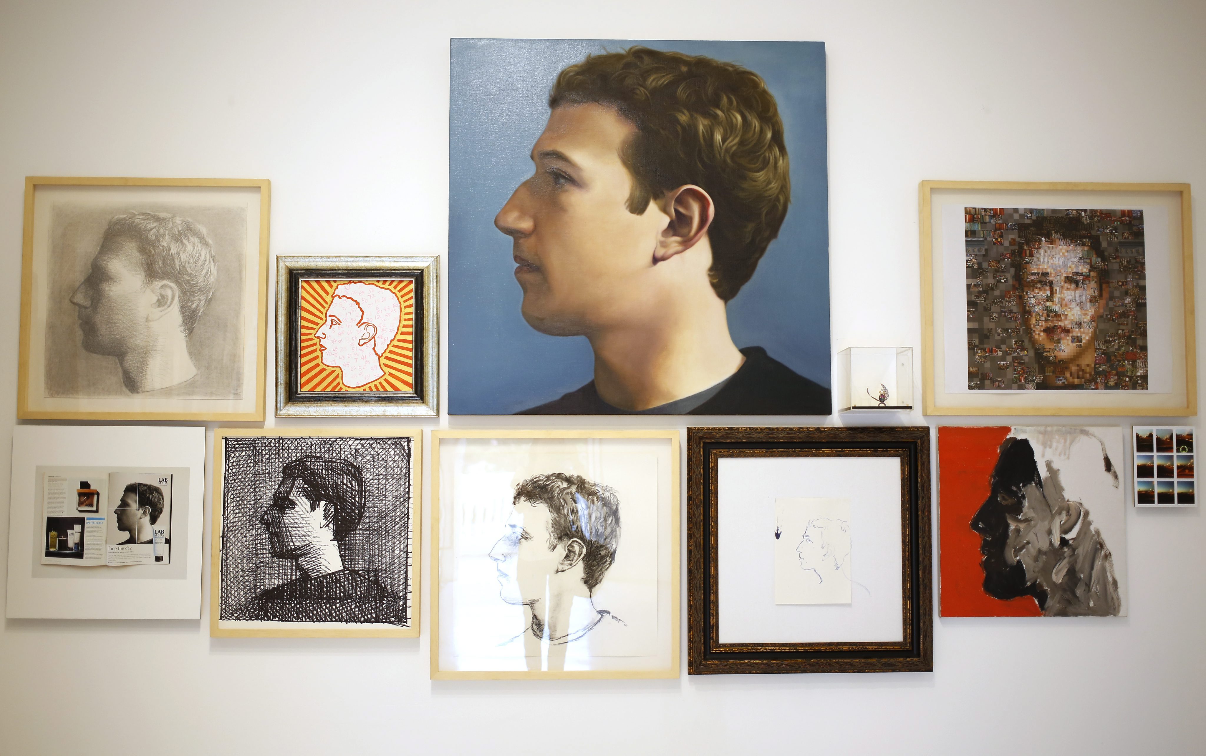 Изложба с портрети на Марк Зукърбърг (снимки)