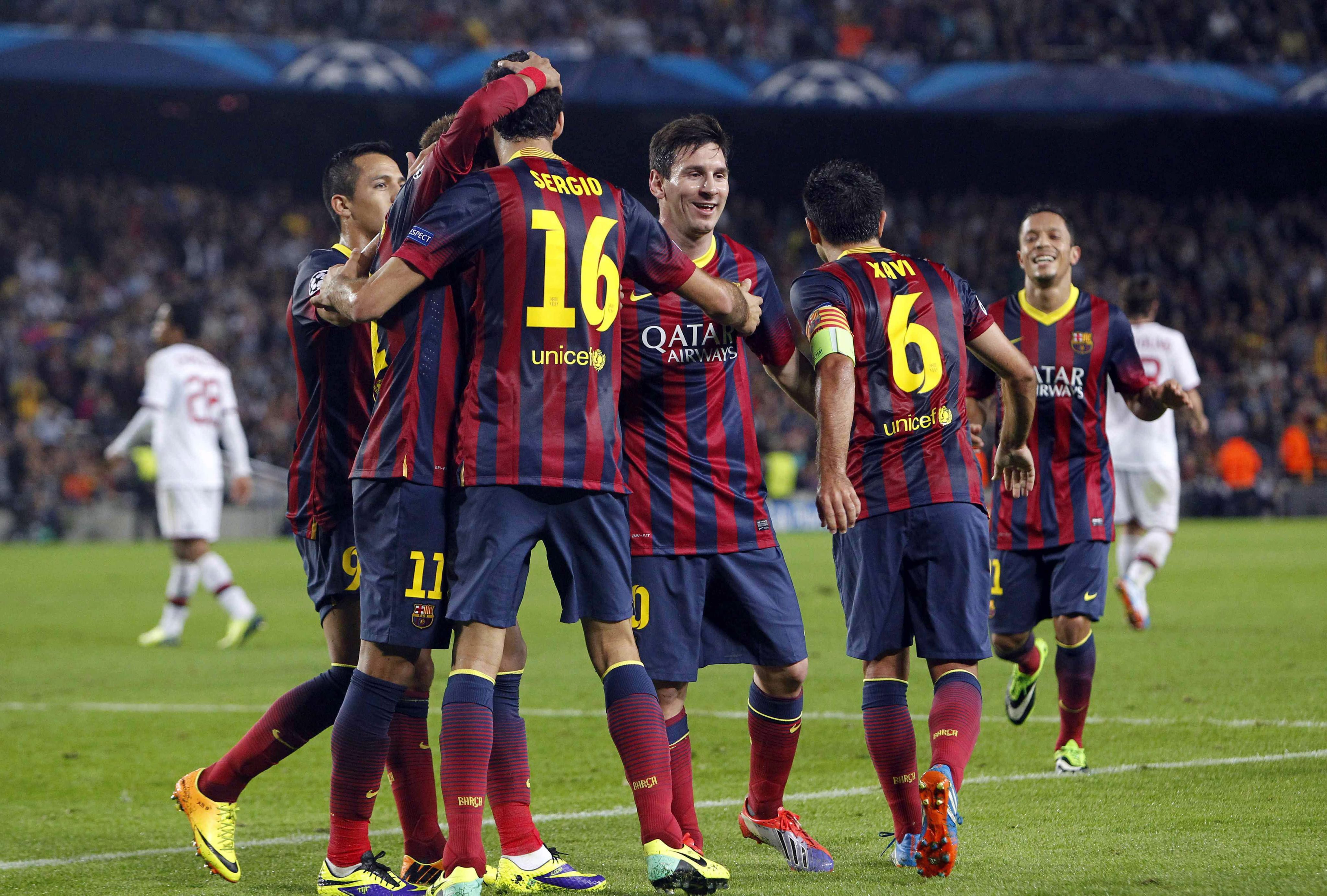 ”Барселона” взе лесна победа от ”Милан” (видео)