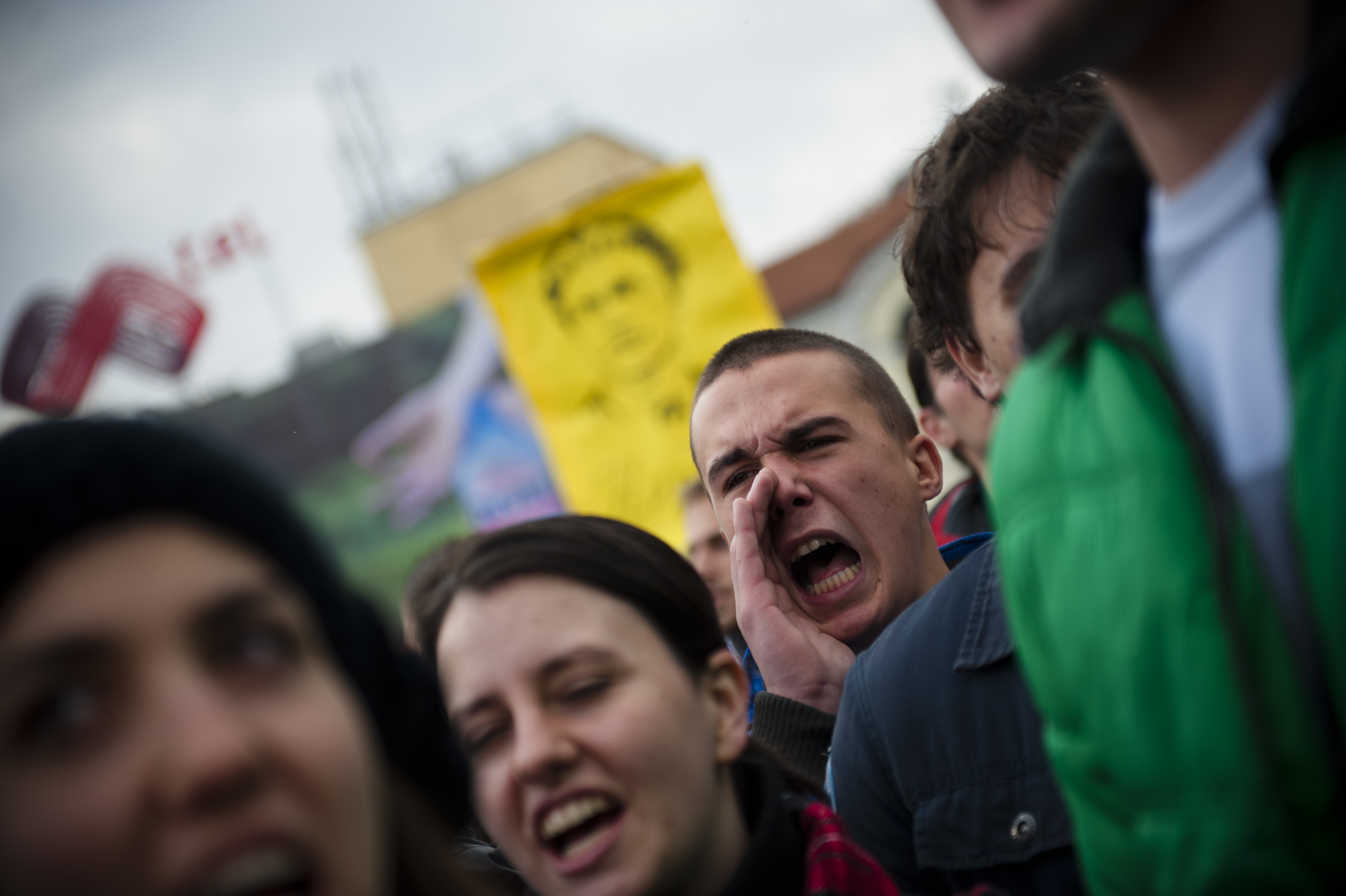 Протестът на ”Ранобудните студенти” пред парламента