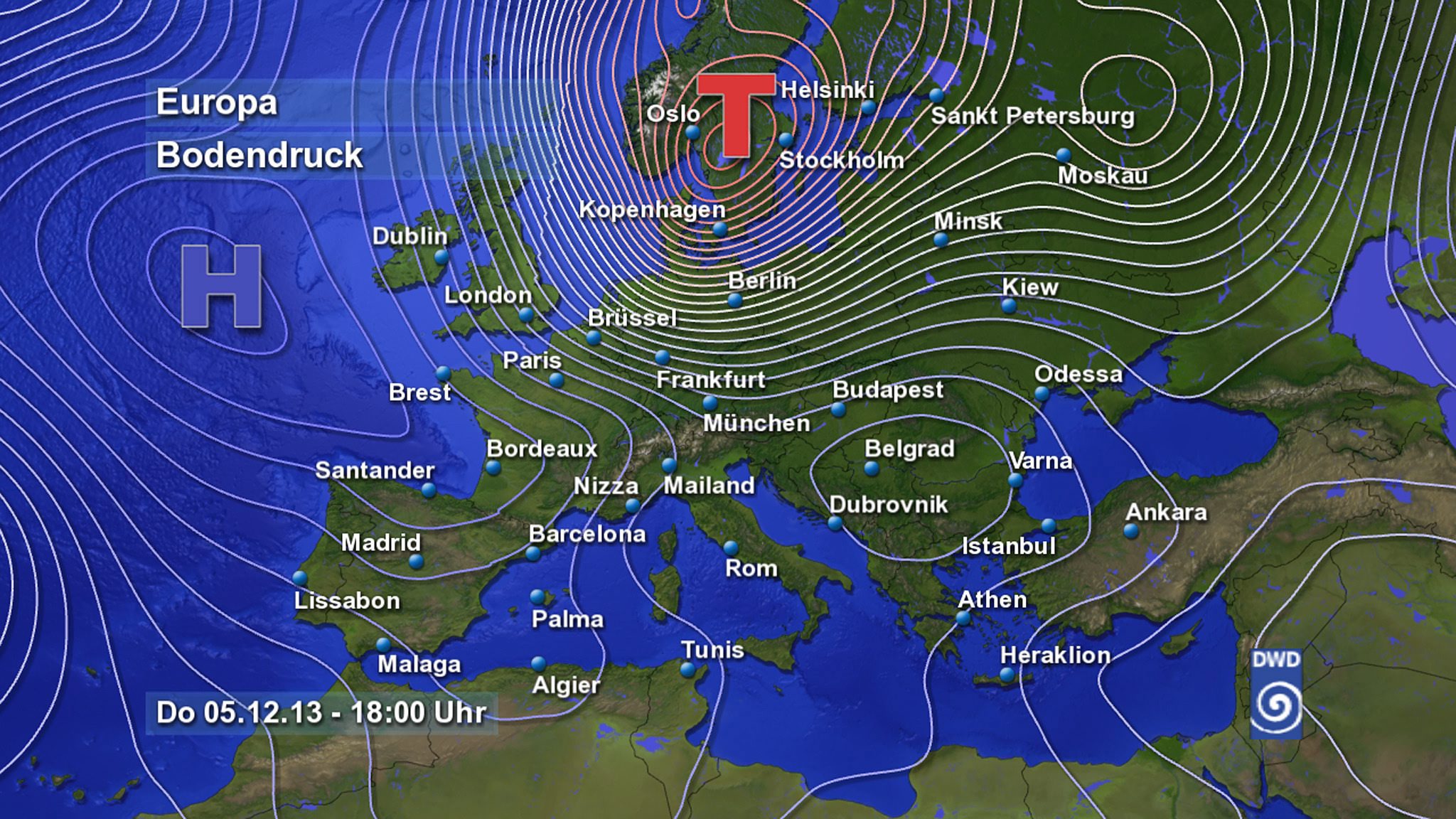 Бурята ще обхване северната част на Европа