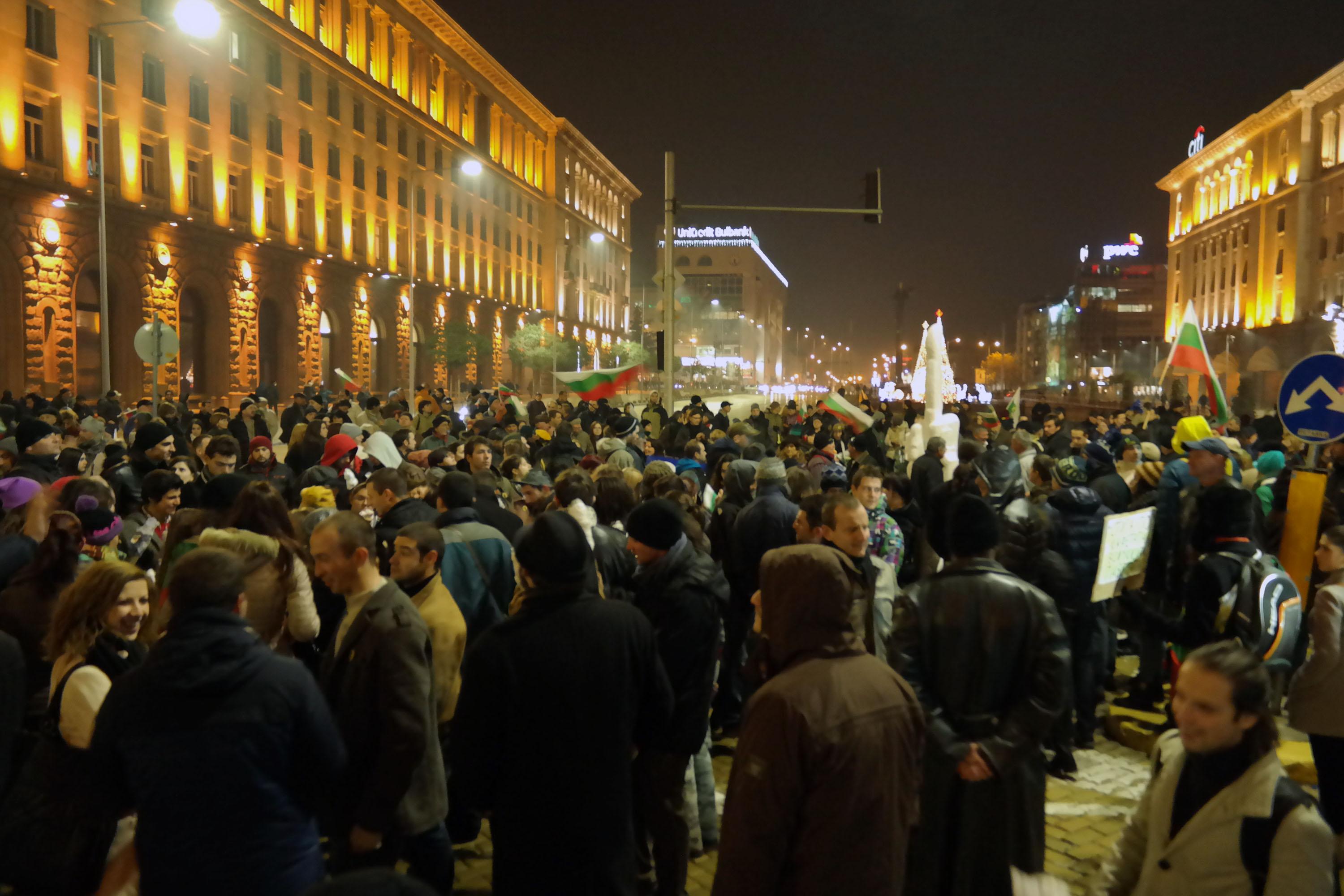 Протестът на Ранобудните по повод 6 месеца от началото на демонстрациите срещу кабинета