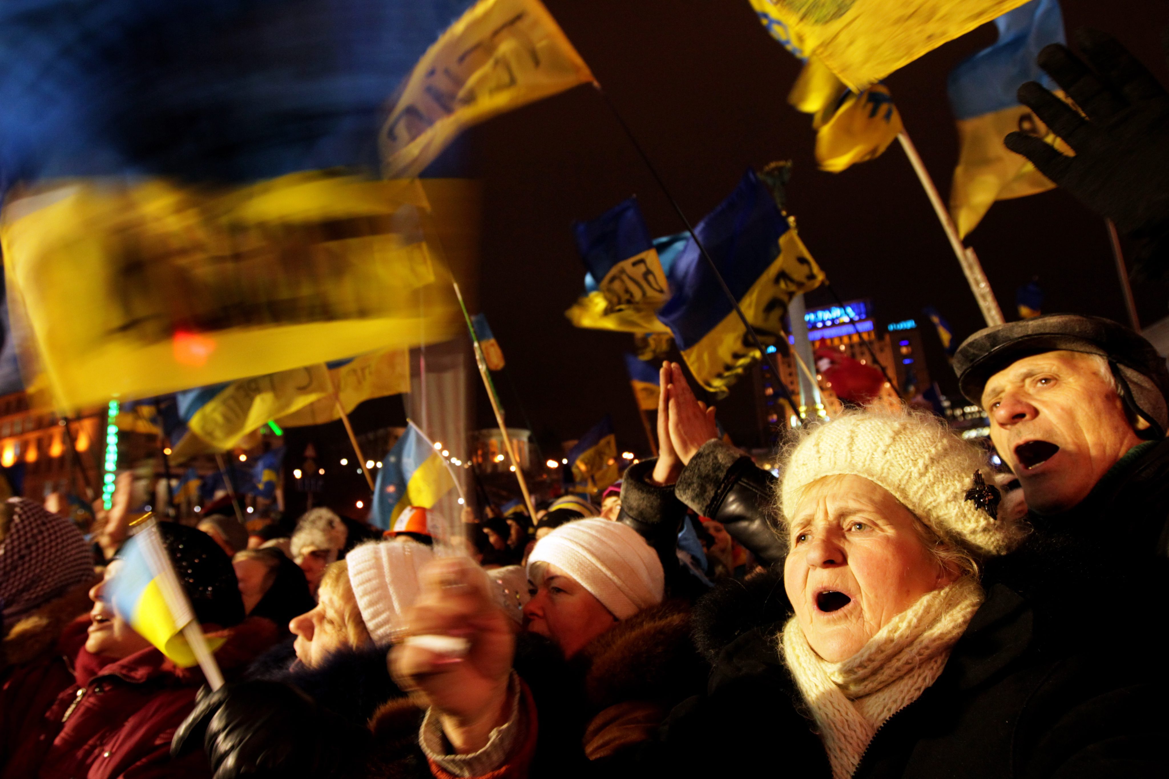 Протест в Киев за предсрочни избори