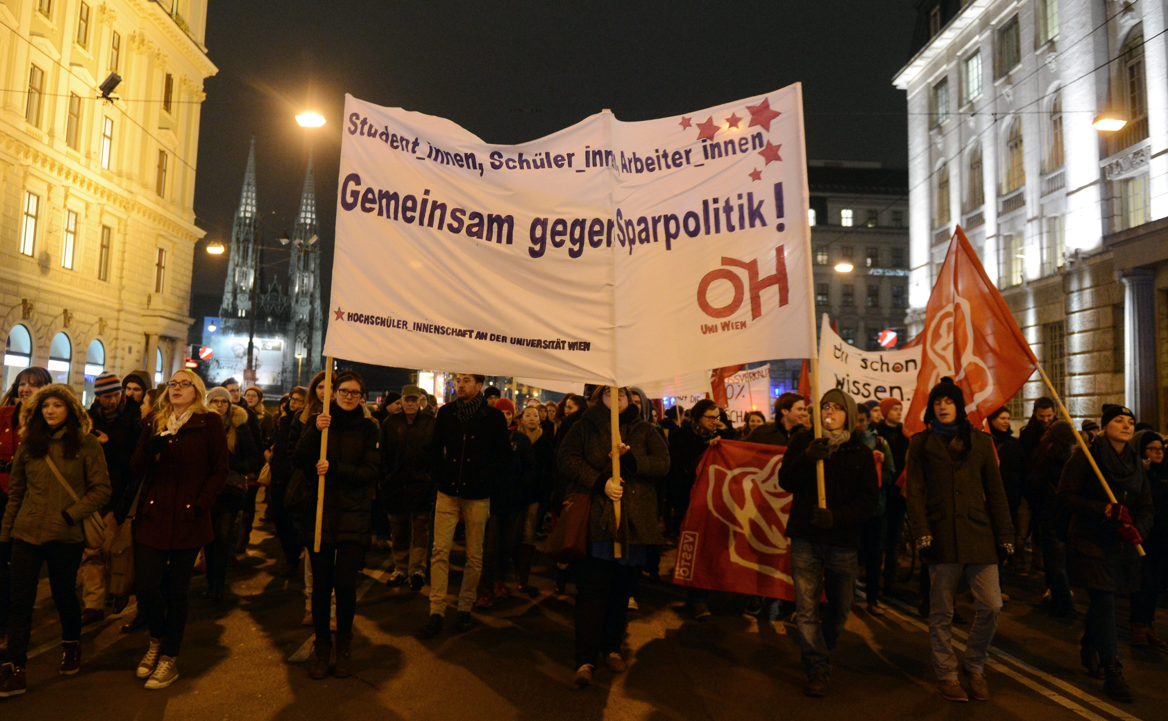 Досега Австрия беше пощадена от протестната вълна в ЕС