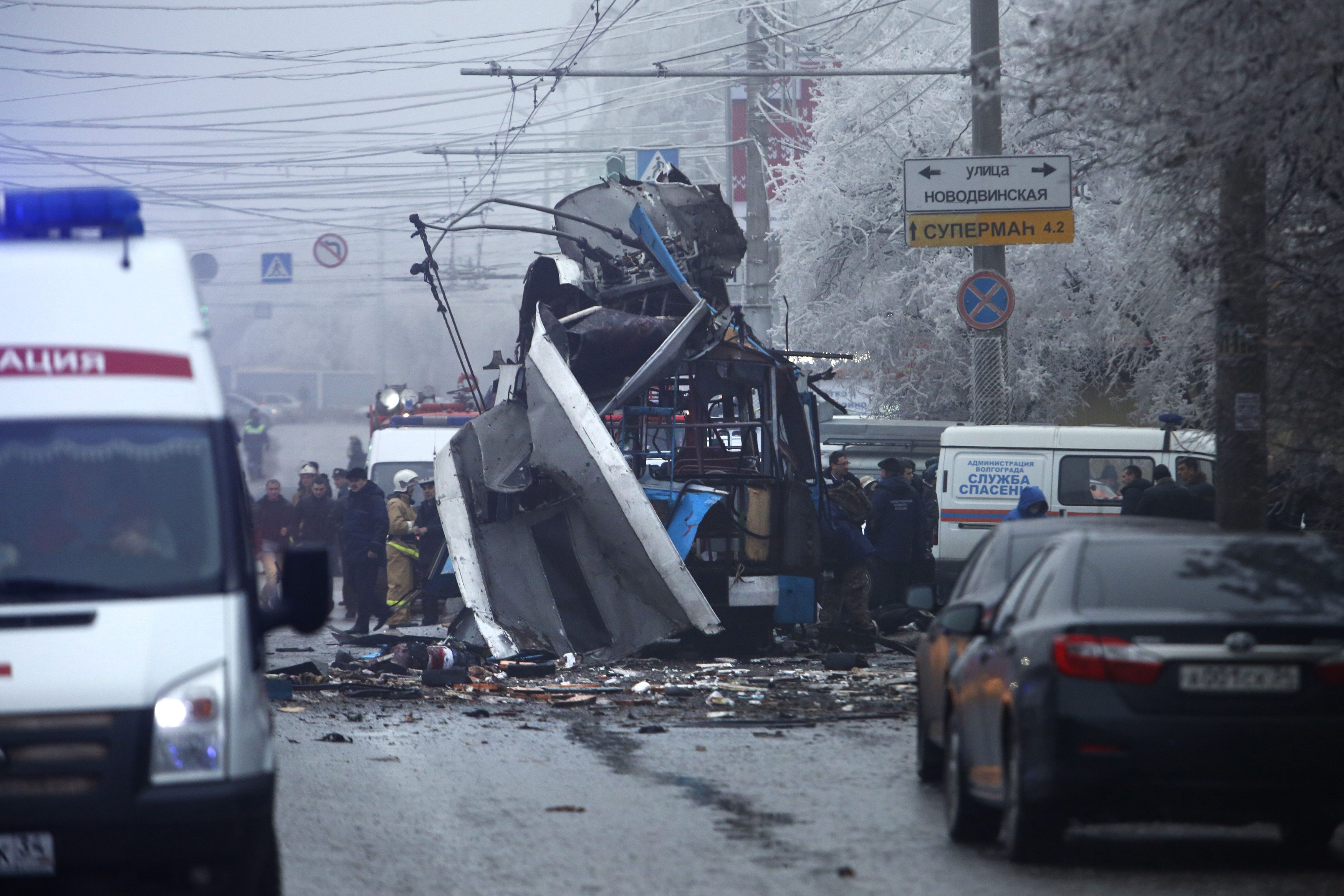 Експлозията е избухнала в препълнен с хора тролей във Волгоград