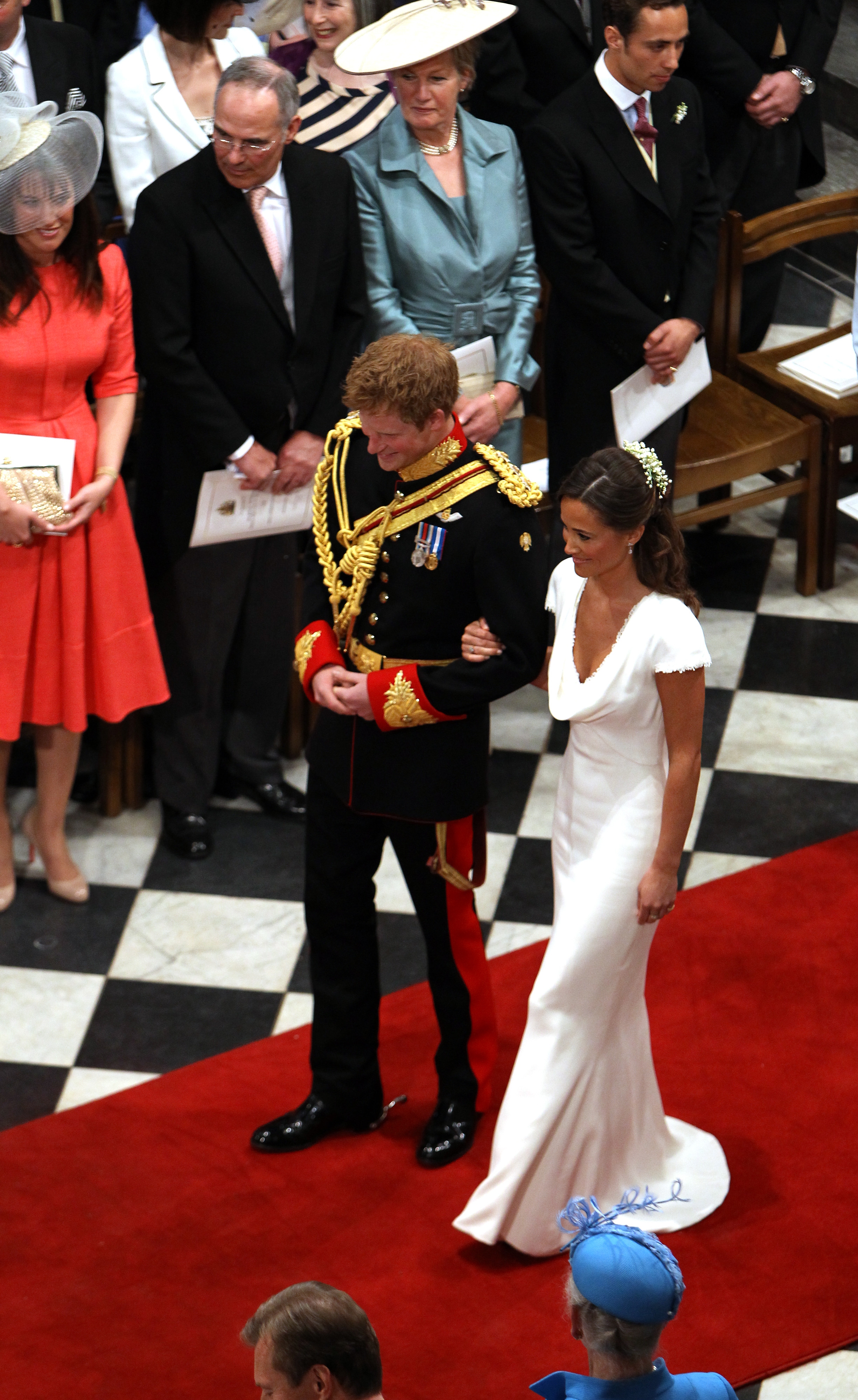 Пипа Мидълтън и принц Хари на сватбата на Уилям и Кейт