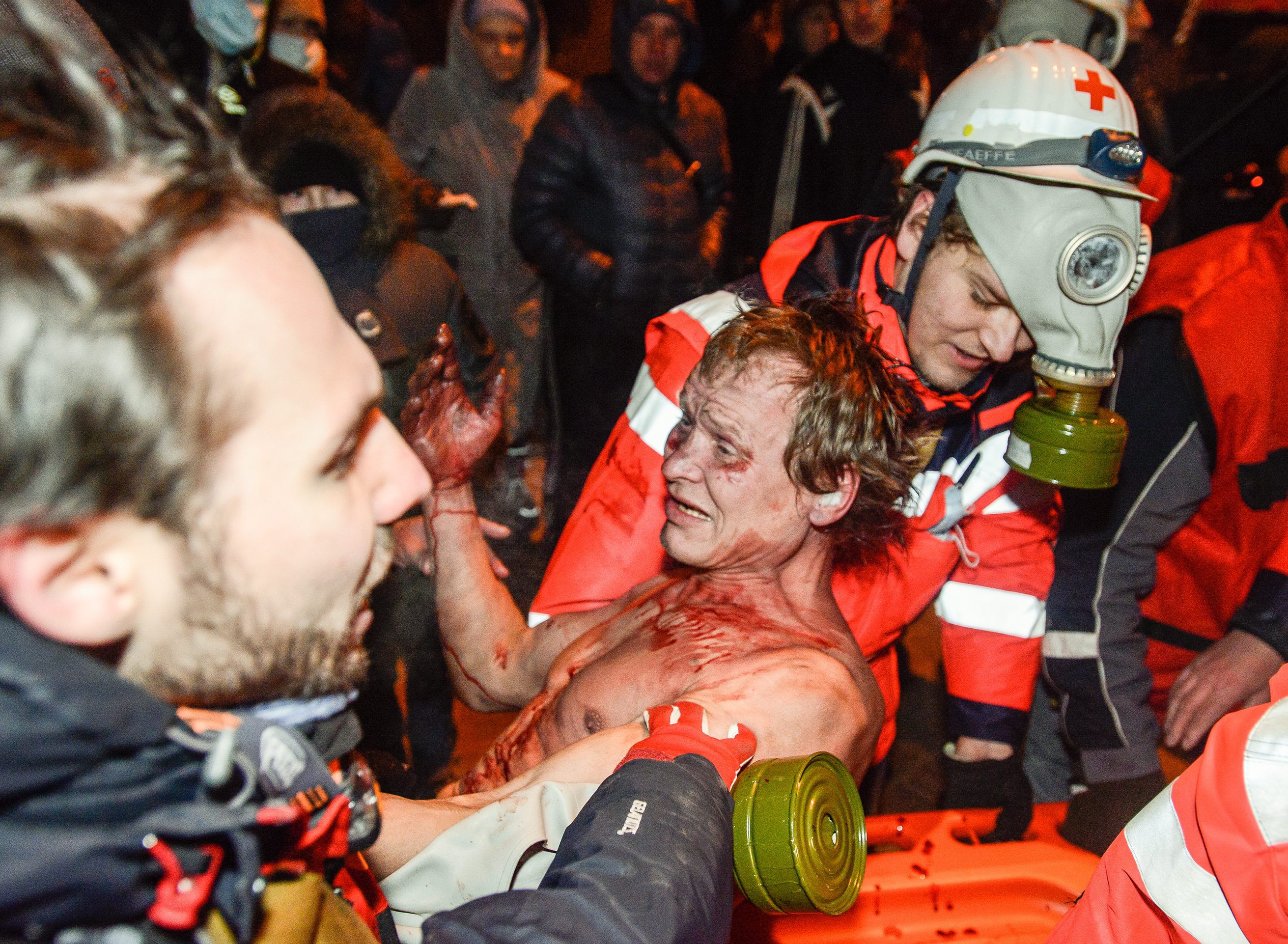 Ранен при протестите в Украйна