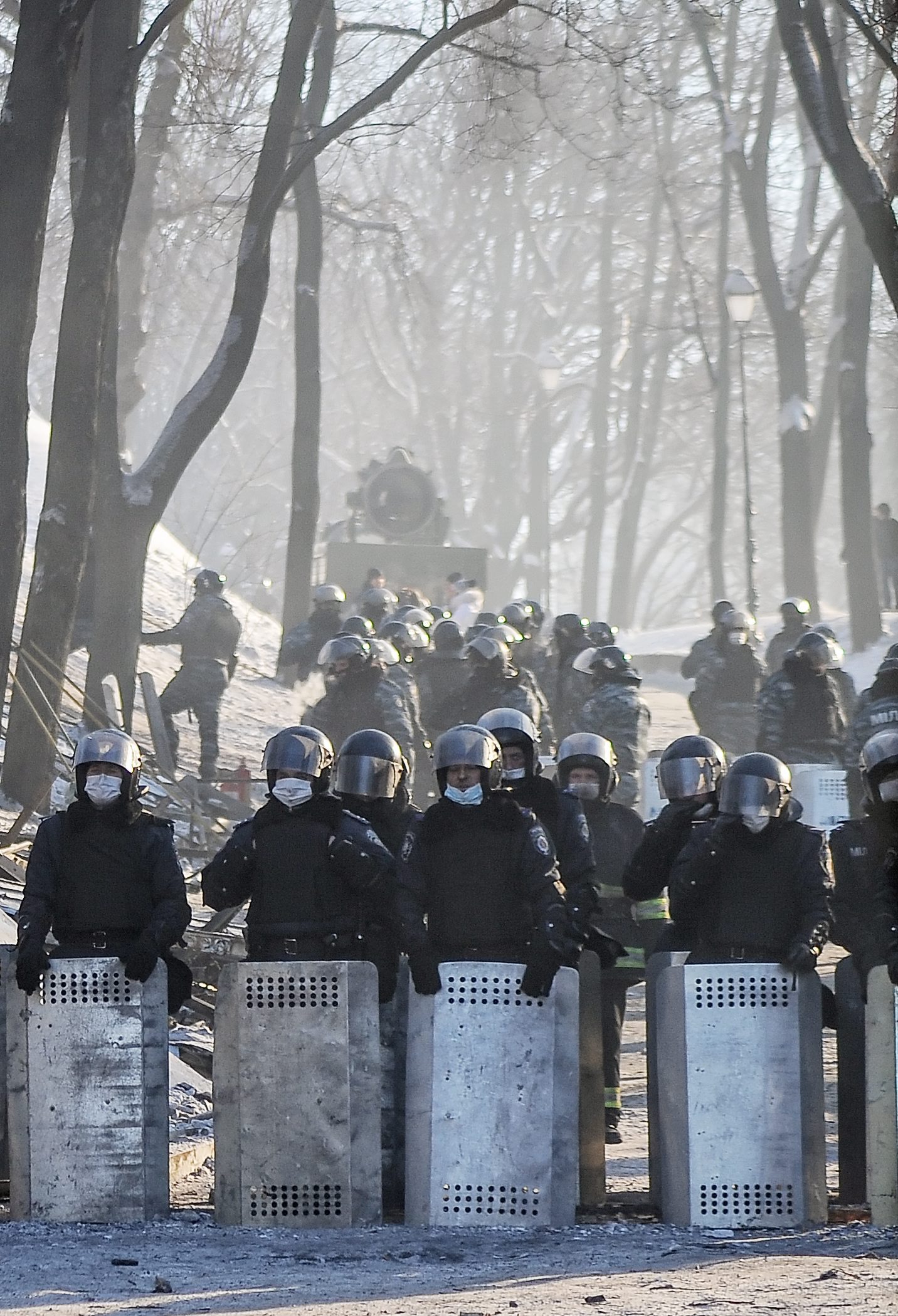 Полицейски кордон на протестите