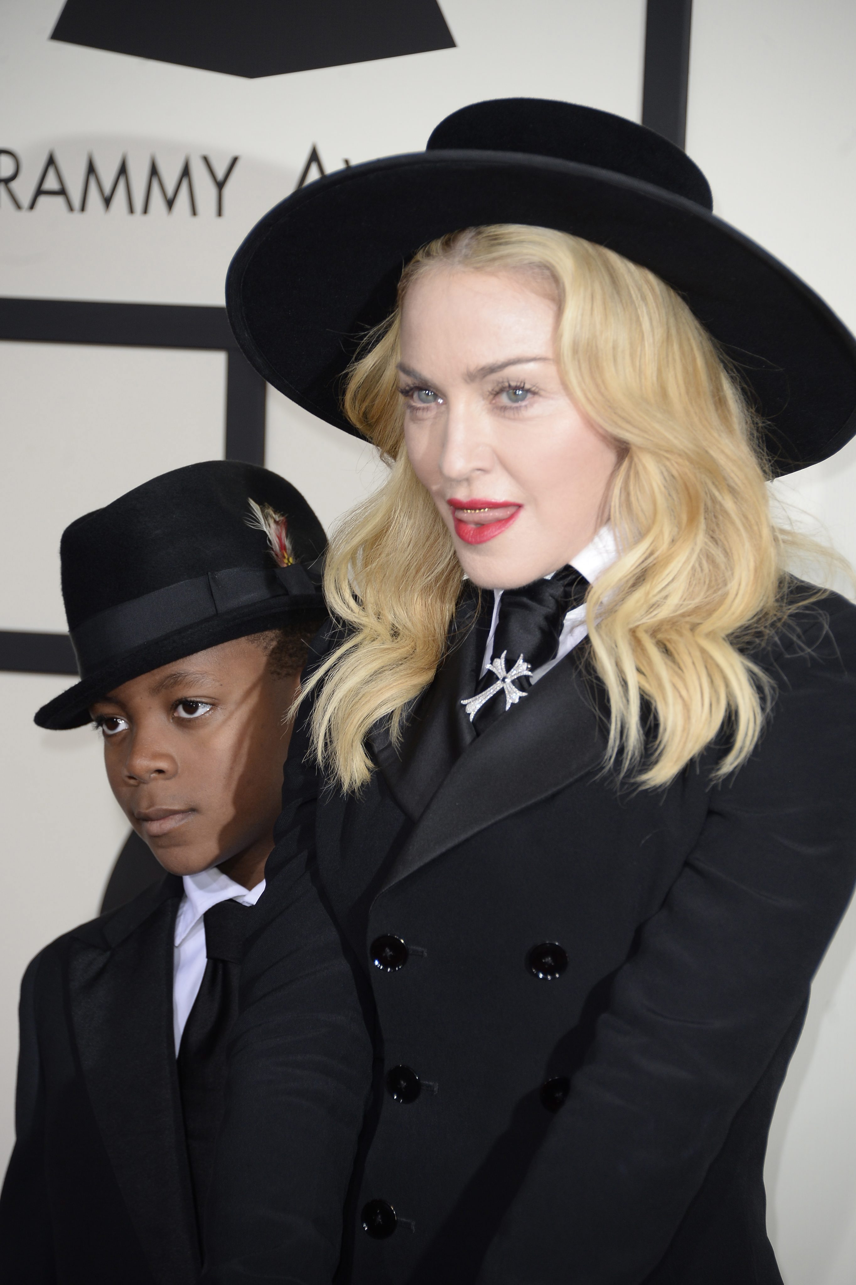 Мадона и синът й Дейвид в тон за ”Грами”