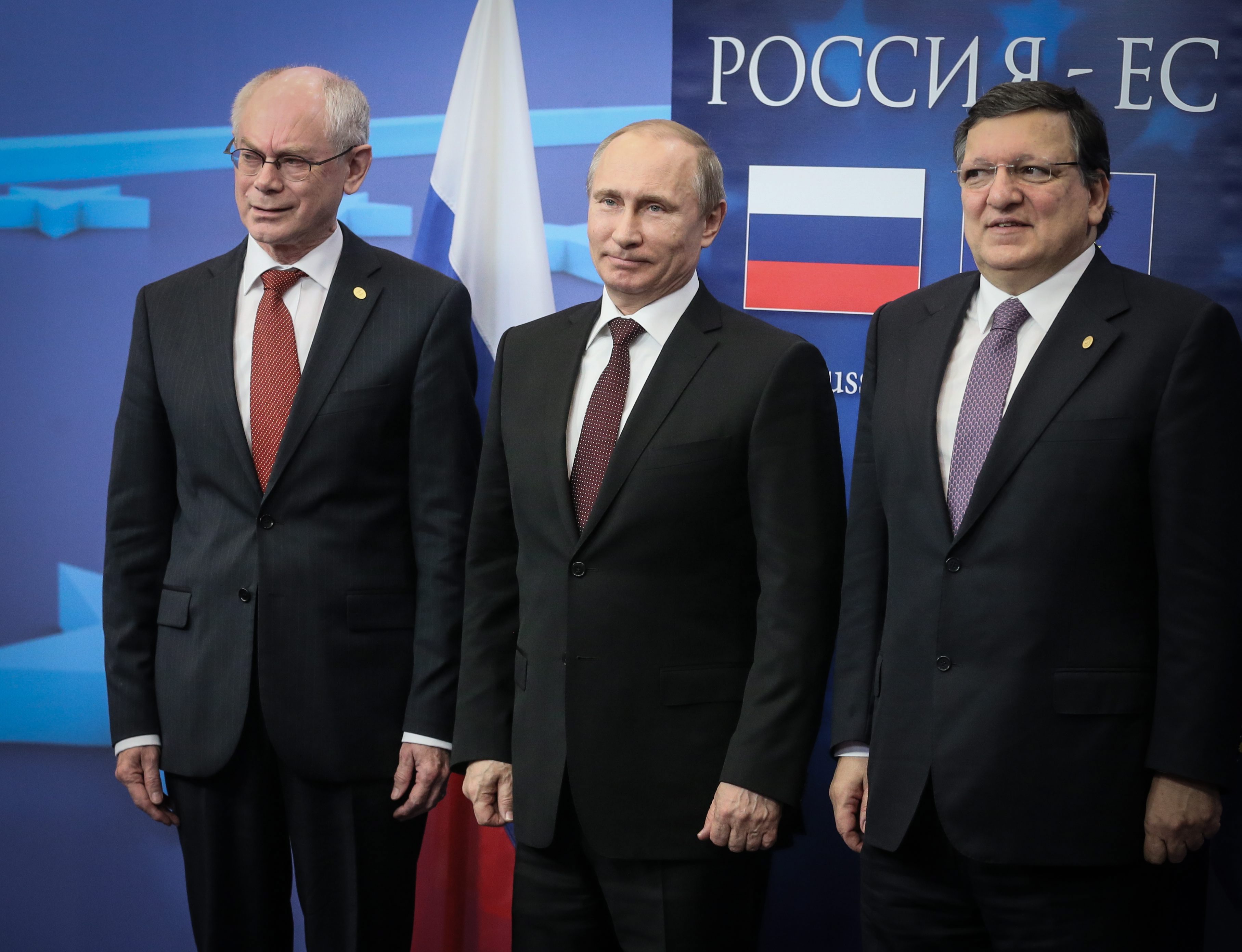 Ромпой, Путин и Барозу преди срещата Русия - ЕС