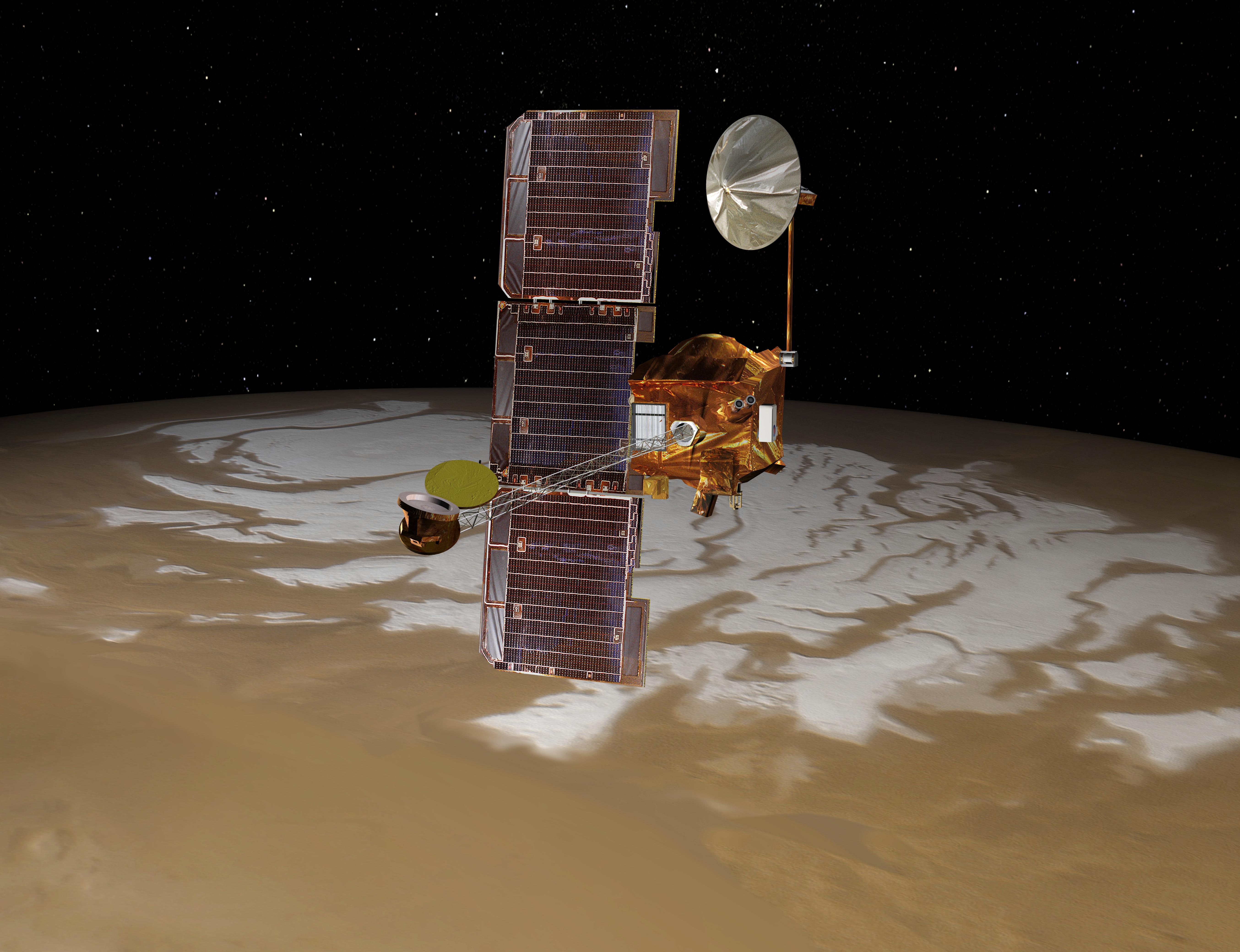 ”Марс Одисей”, изстрелян през 2001 г., е най-дълго функциониращият апарат, изпращан някога до Червената планета