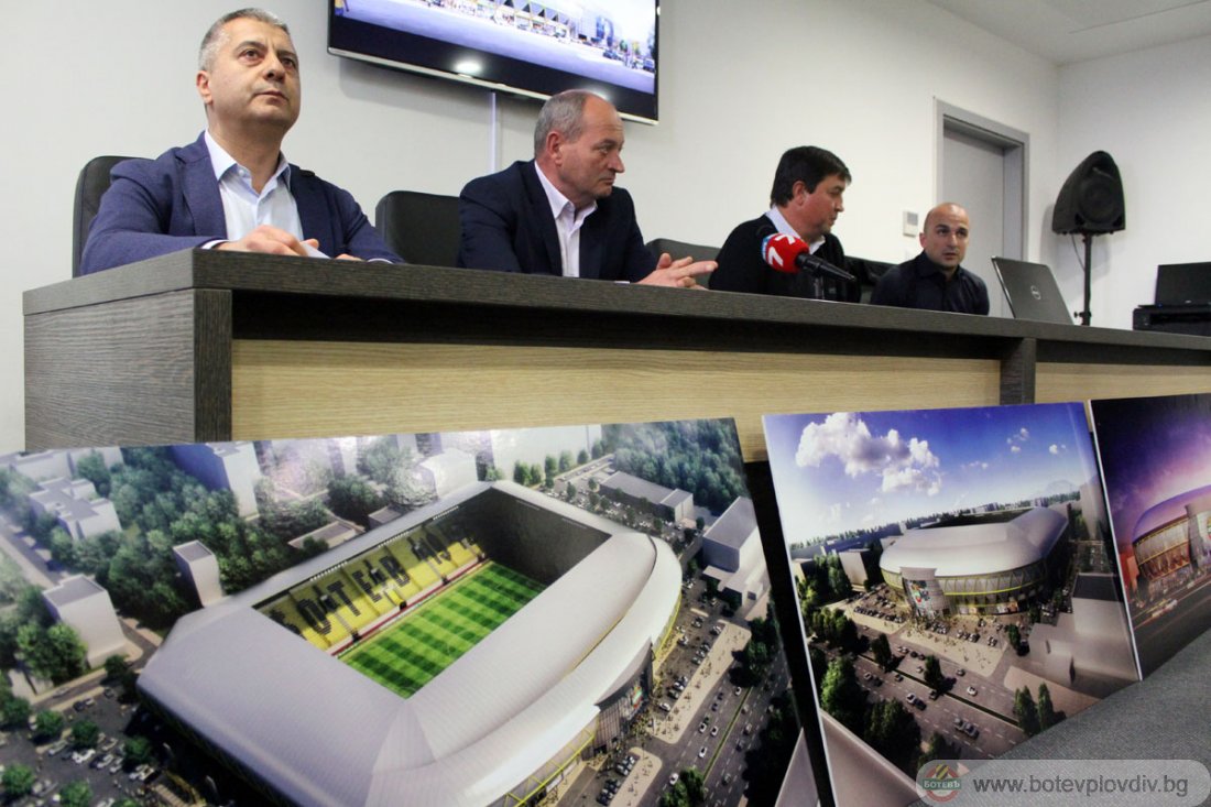 ”Ботев Пд” показа финалния вариант на стадиона