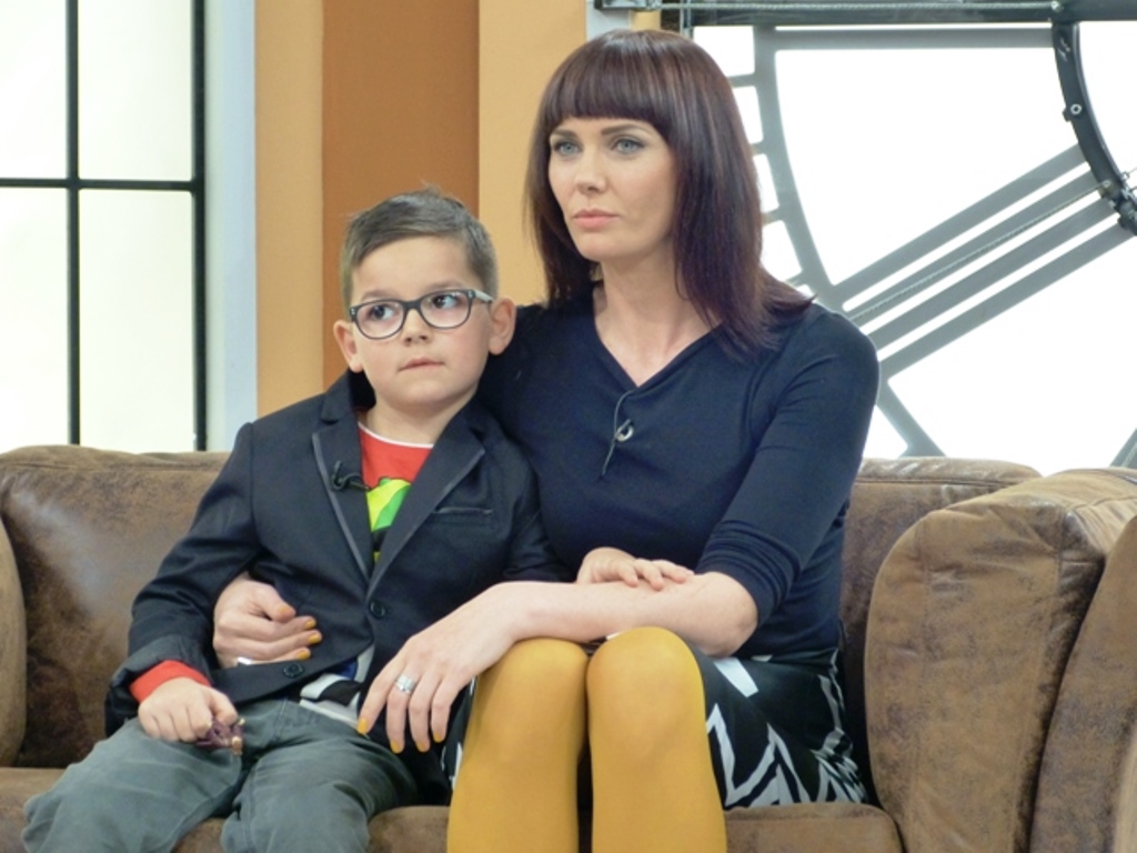 Мария Силвестър със сина си Давид