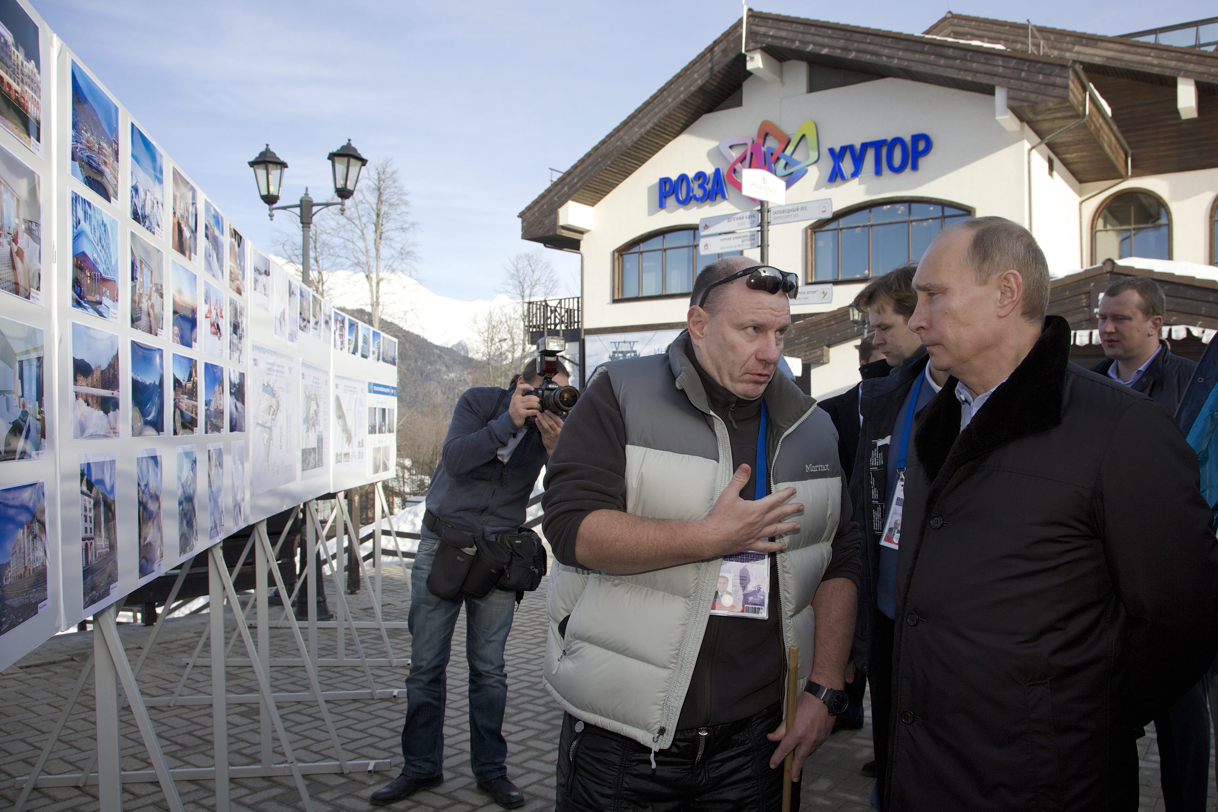 Владимир Потанин разговаря с президента Владимир Путин