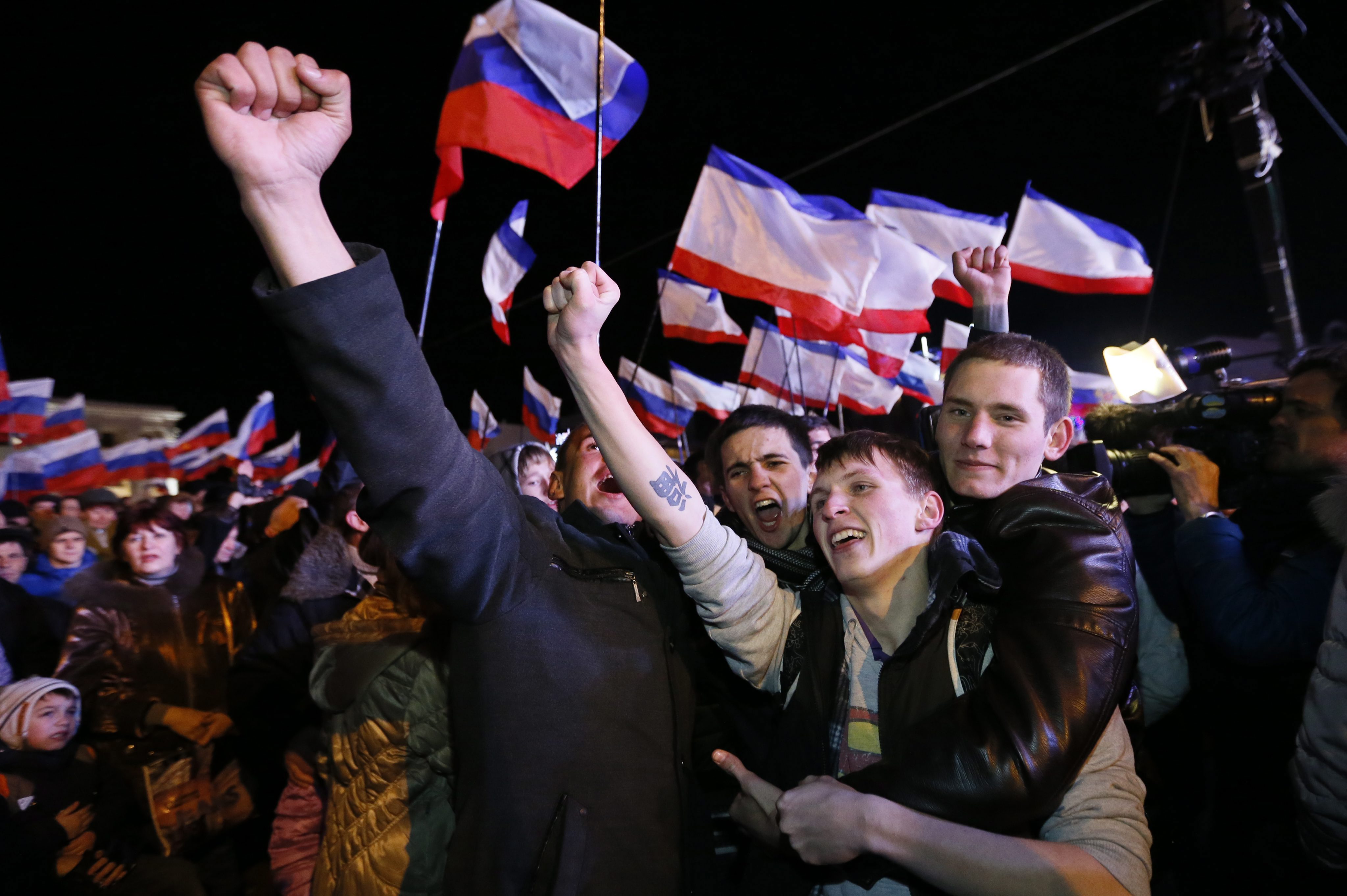 В Крим след референдума имаше тържества
