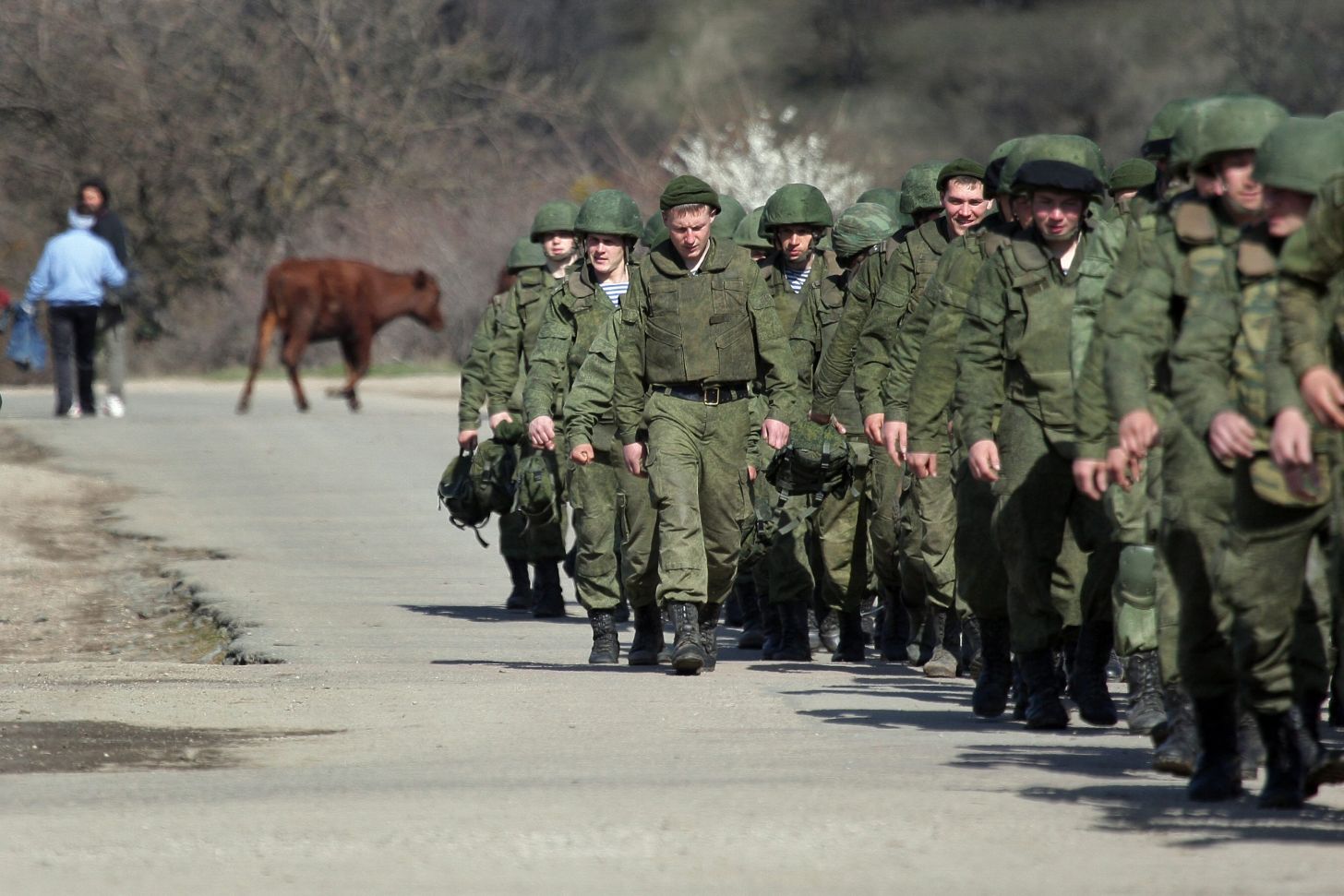 Руски военни вече са базирани в Крим