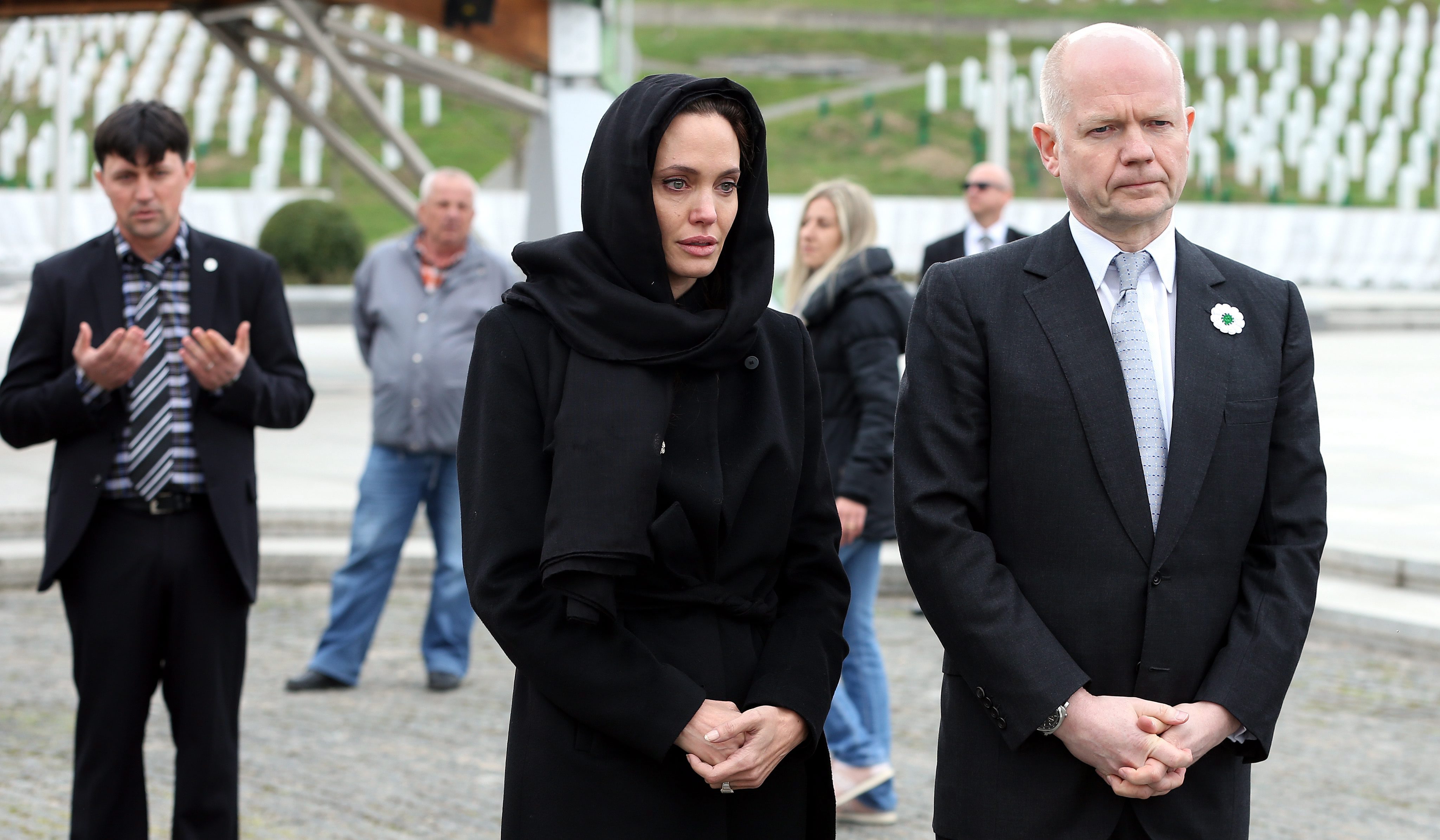 Анджелина Джоли и Уилям Хейг в Сараево