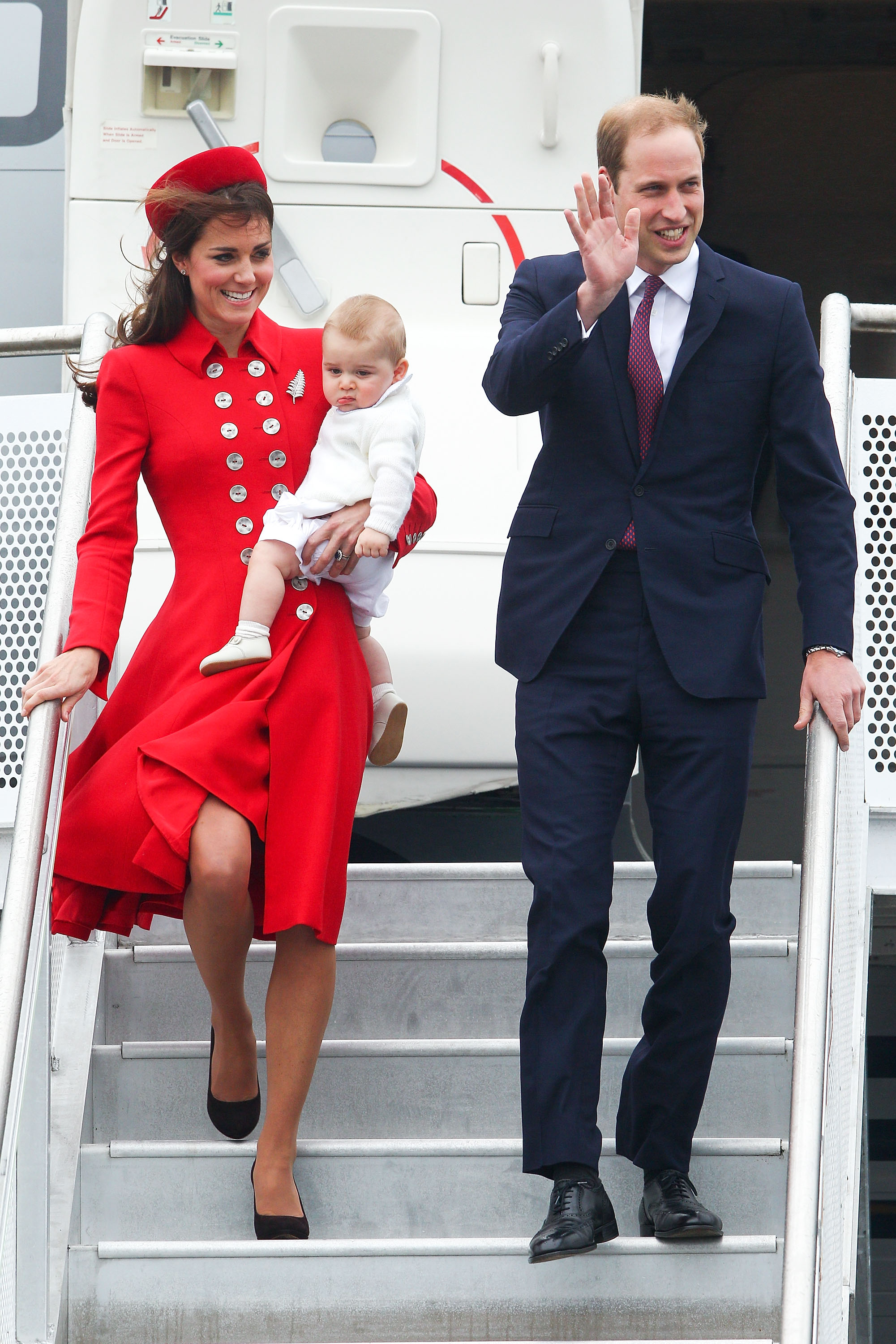 3. Херцогиня Катрин и принц Уилям с принц Джордж