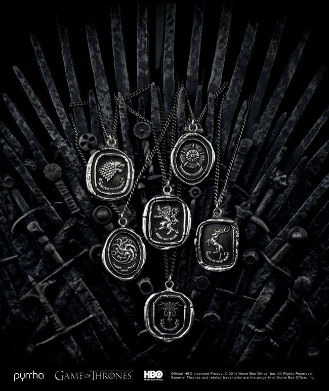 Бижута, вдъхновени от ”Игра на тронове”