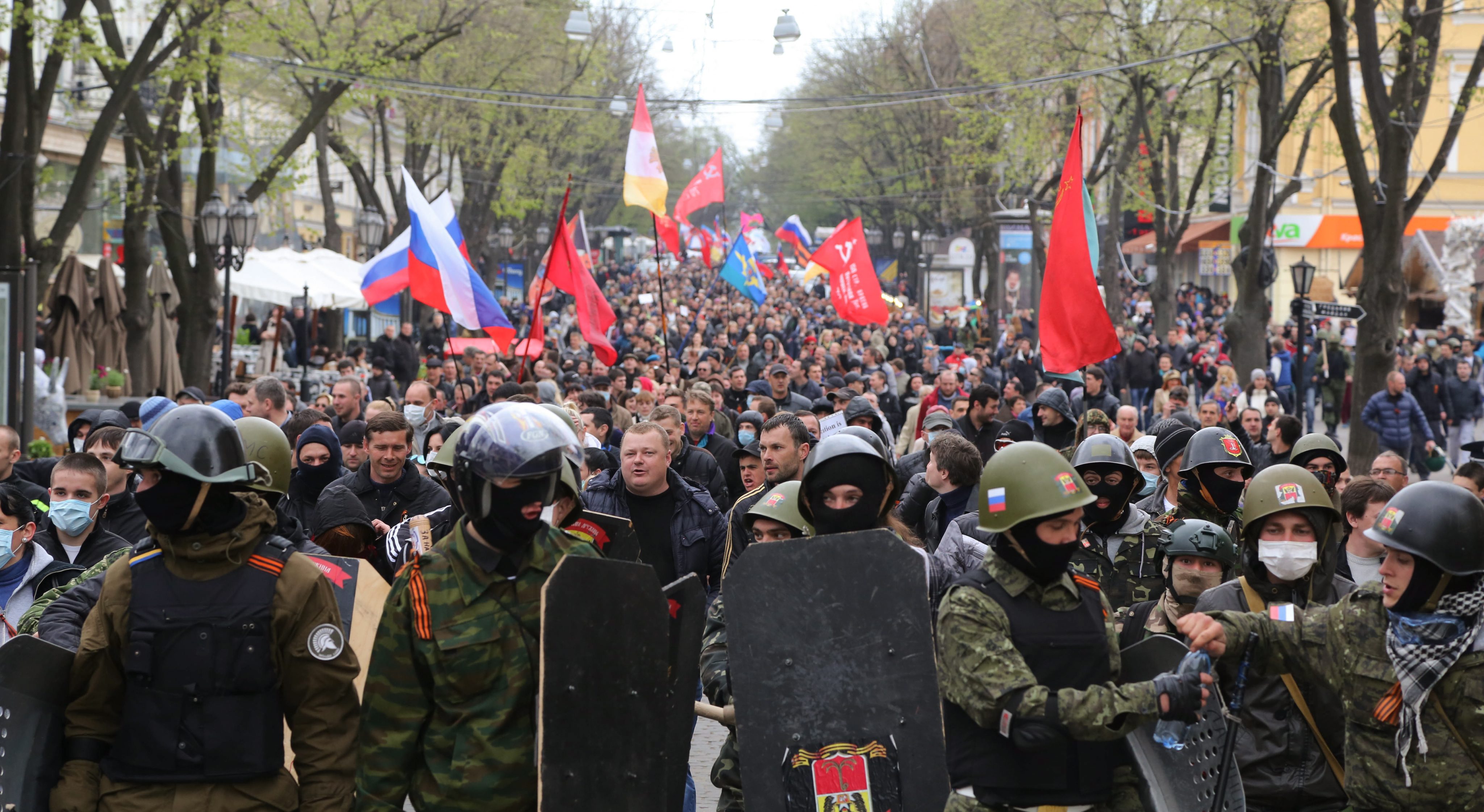 Протестен митинг на про руски активисти в Одеса