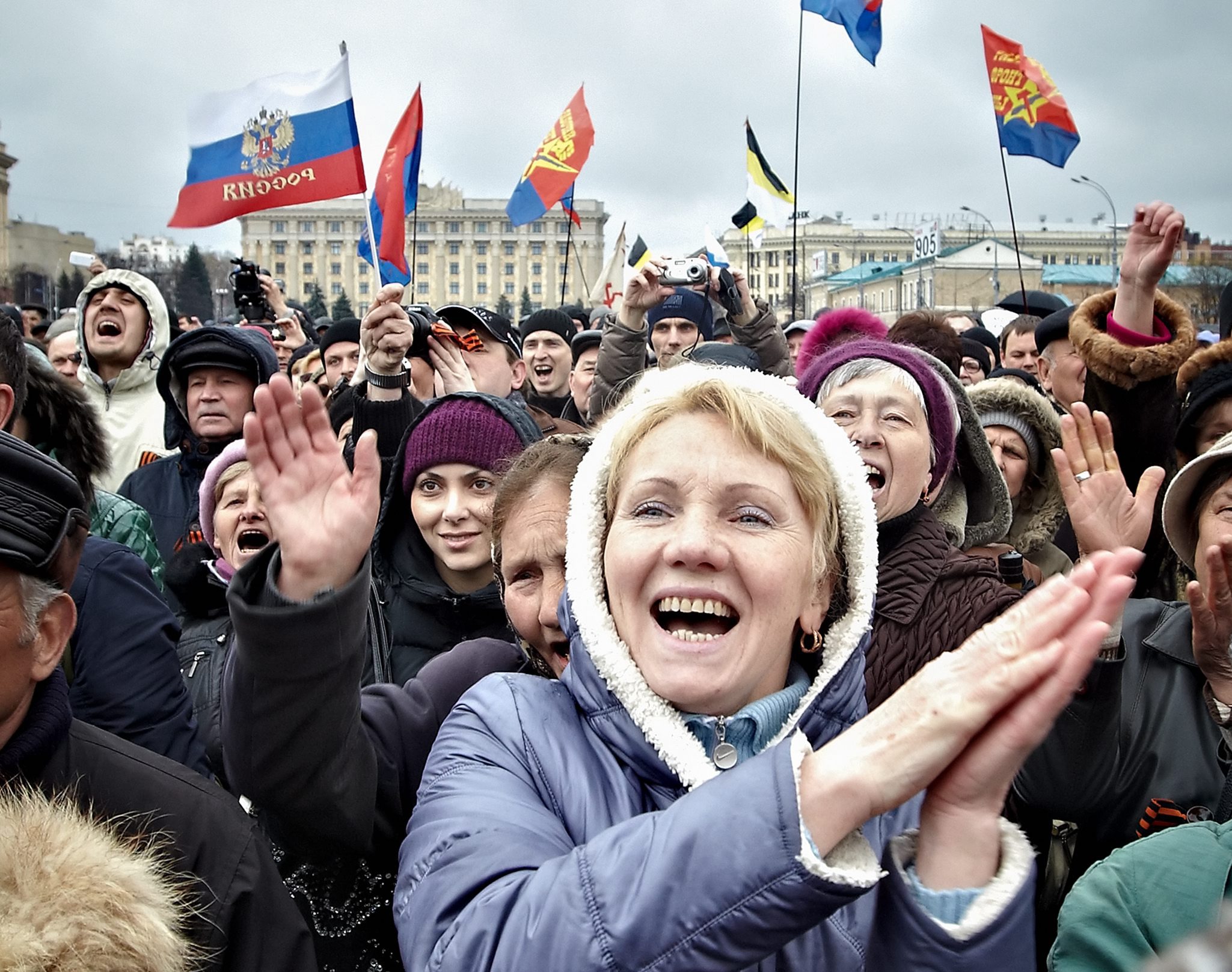 Митинг на про руски защитници в Харков