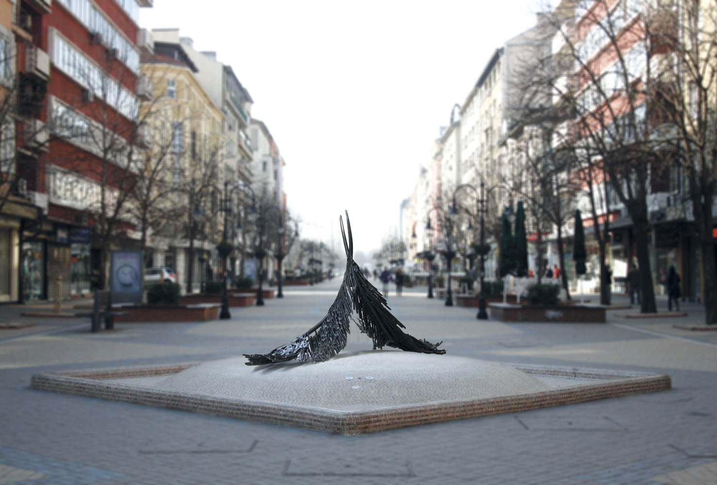 Едно от предложенията за нов вид на фонтана е на Венцислав Шишков – ”Танц”