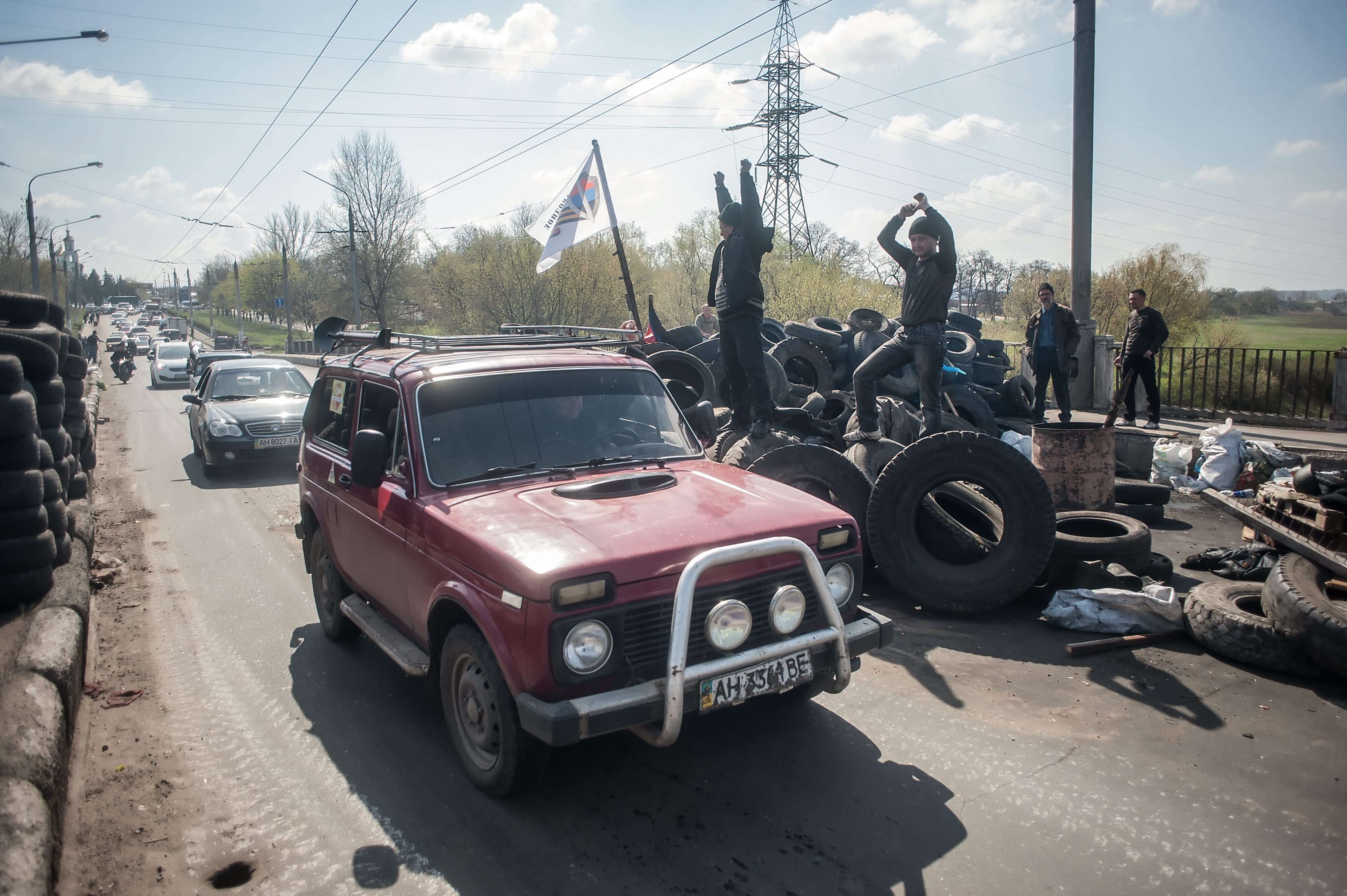 Нападение на славянск. Блокпост Луганск.