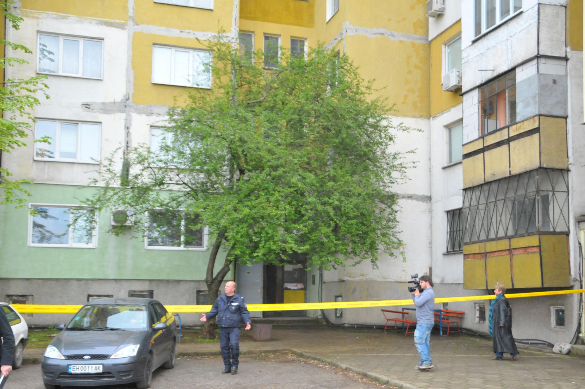 Блокът във Враца, в който военен застреля съпругата си и опита да се самоубие