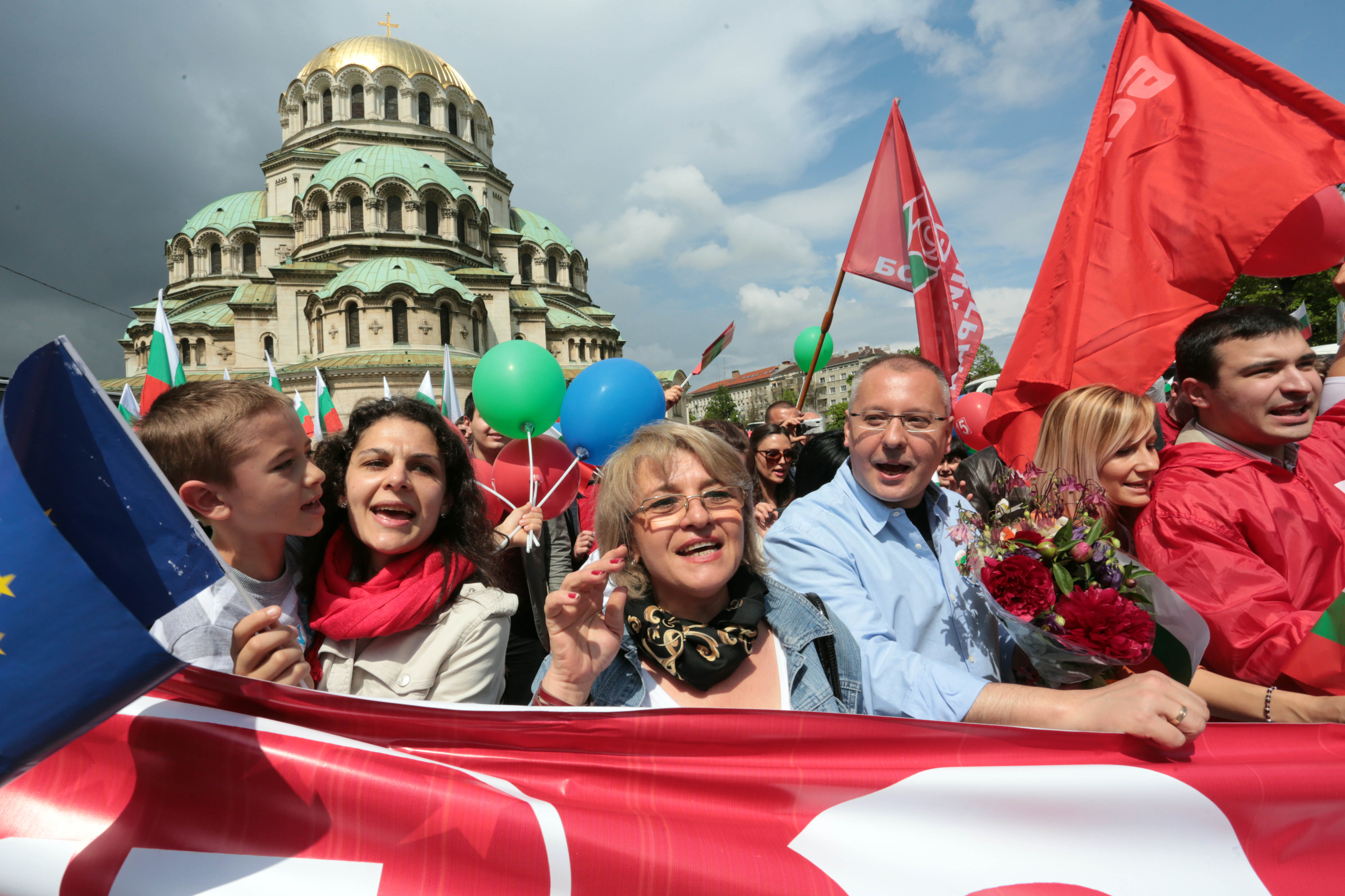 БСП събра 20 000 на първомайски митинг