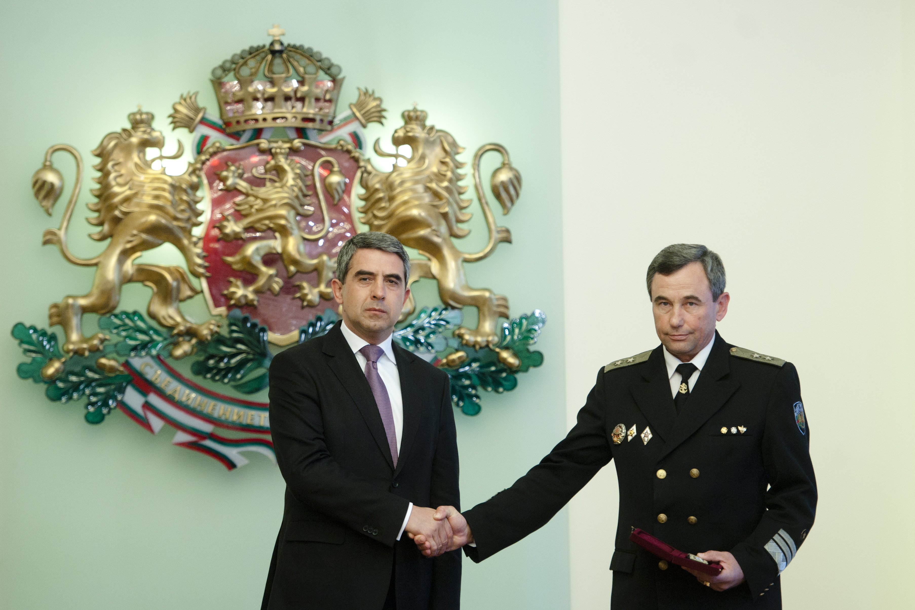 Росен Плевнелиев и контраадмирал Румен Николов