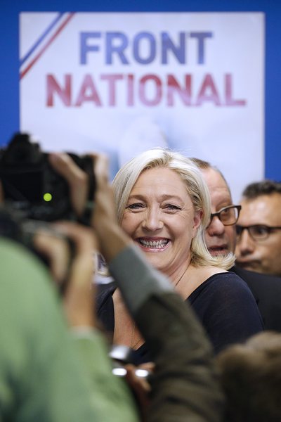 Националният фронт на Марин льо Пен бил най-популярната партия във Франция