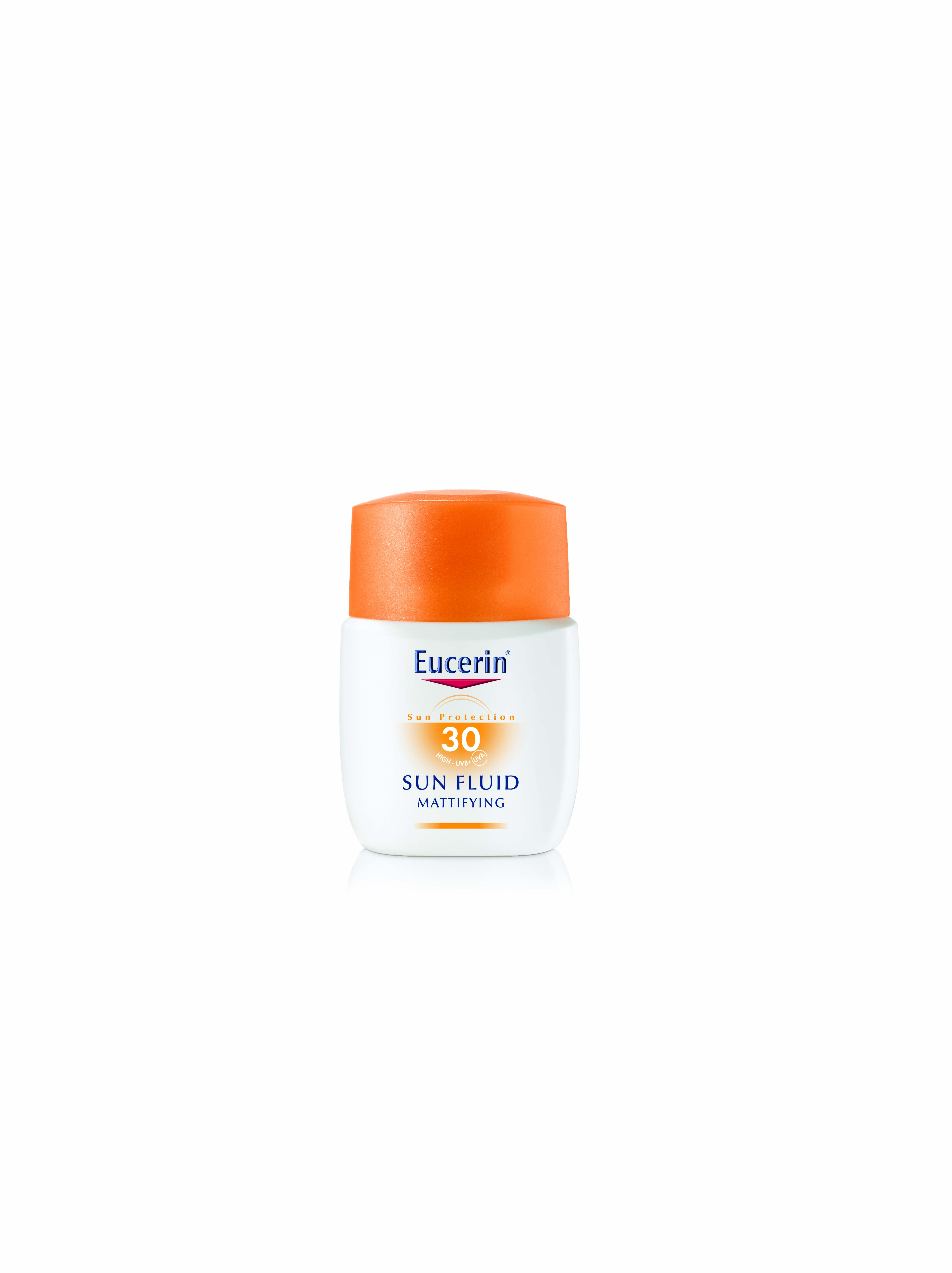 Слънцезащитен матиращ флуид за лице SPF 30