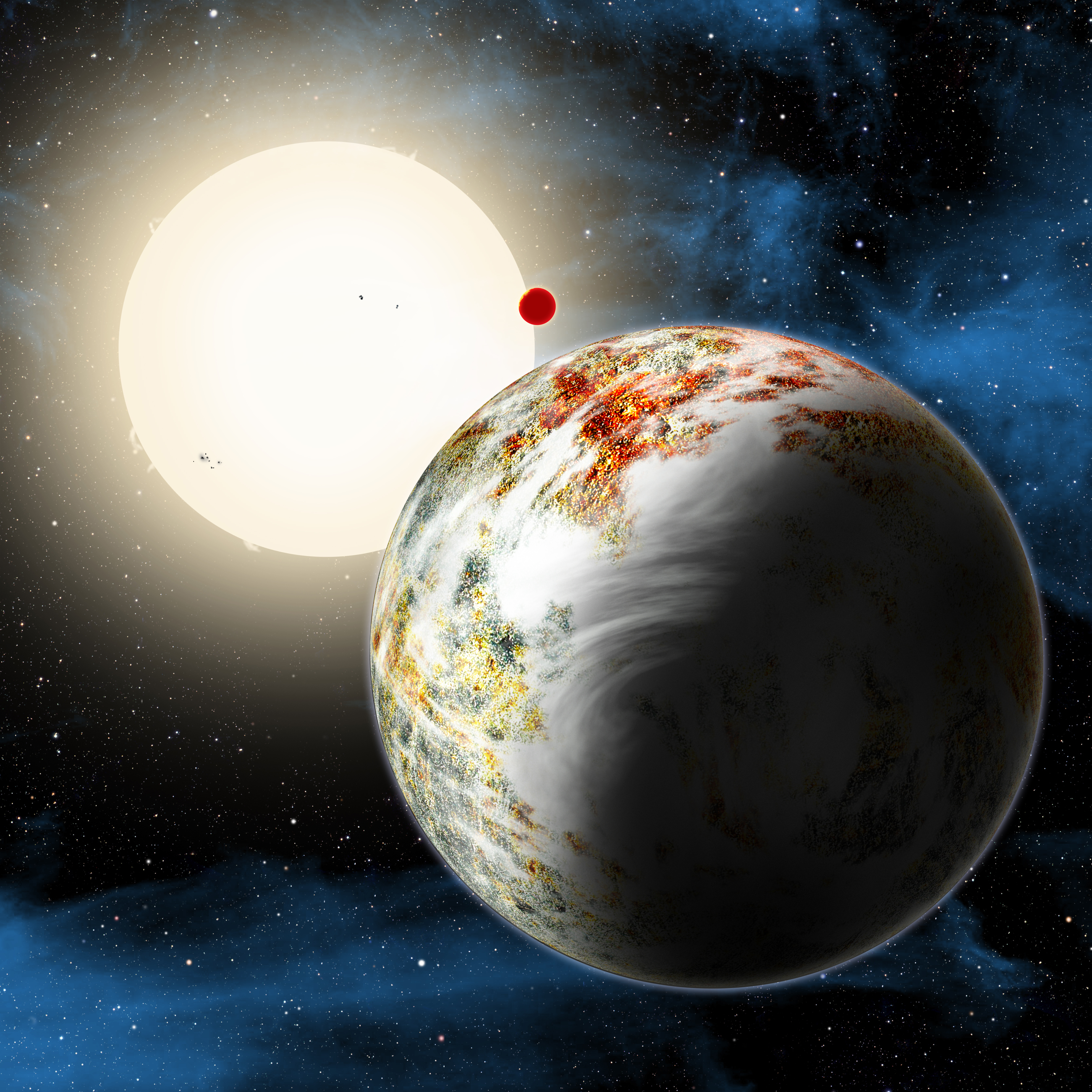 Планетата Kepler-10c (художествена интерпретация)