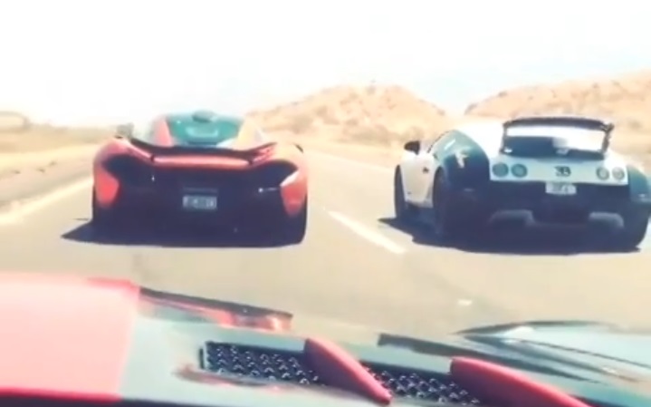 Bugatti Veyron VS. McLaren P1 (видео)