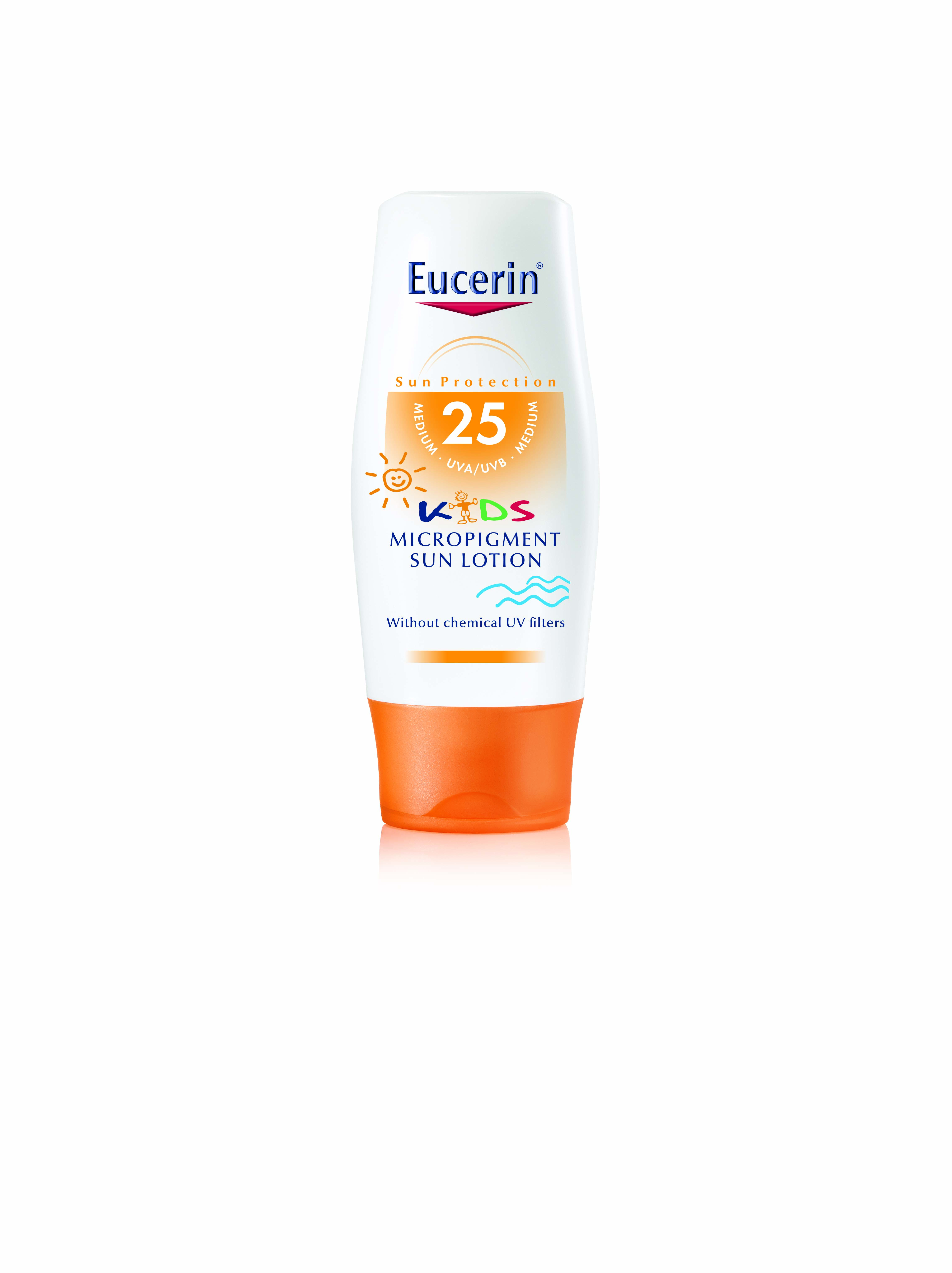 Слънцезащитен лосион за деца с микропигменти SPF 25 от Eucerin