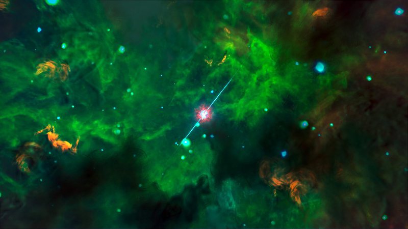 Галактика EGSY8p7 се намира на разстояние 13,1 милиарда светлинни години от Земята (сн. архив)