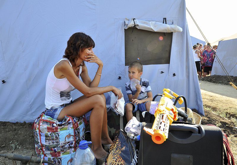 Бежанци от Украйна са настанени в лагери в руската Ростовска област